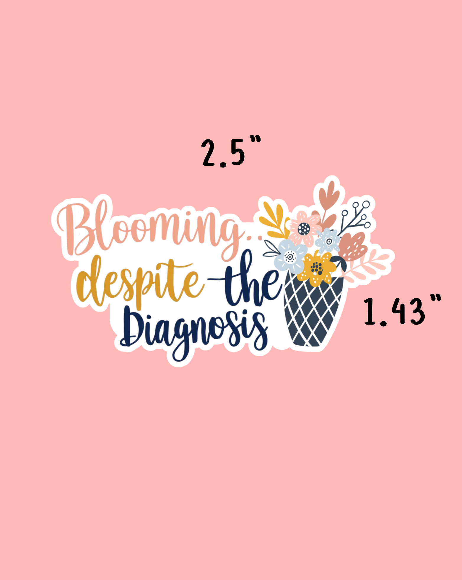 Blooming Diagnosis Sticker