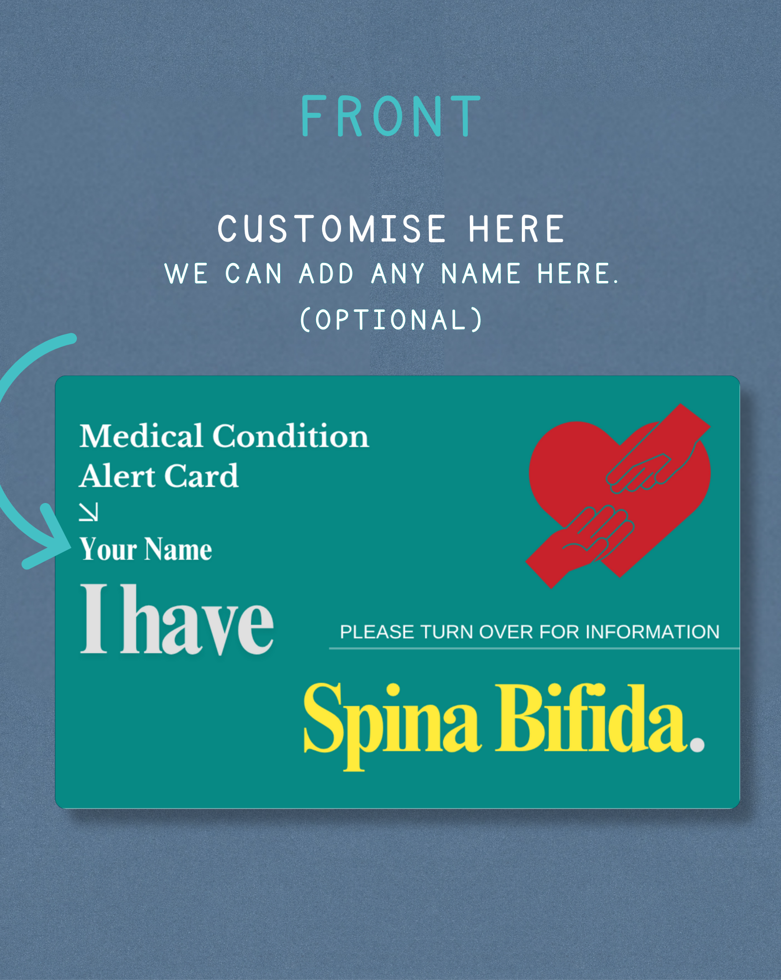 Spina Bifida Medical Alert Card