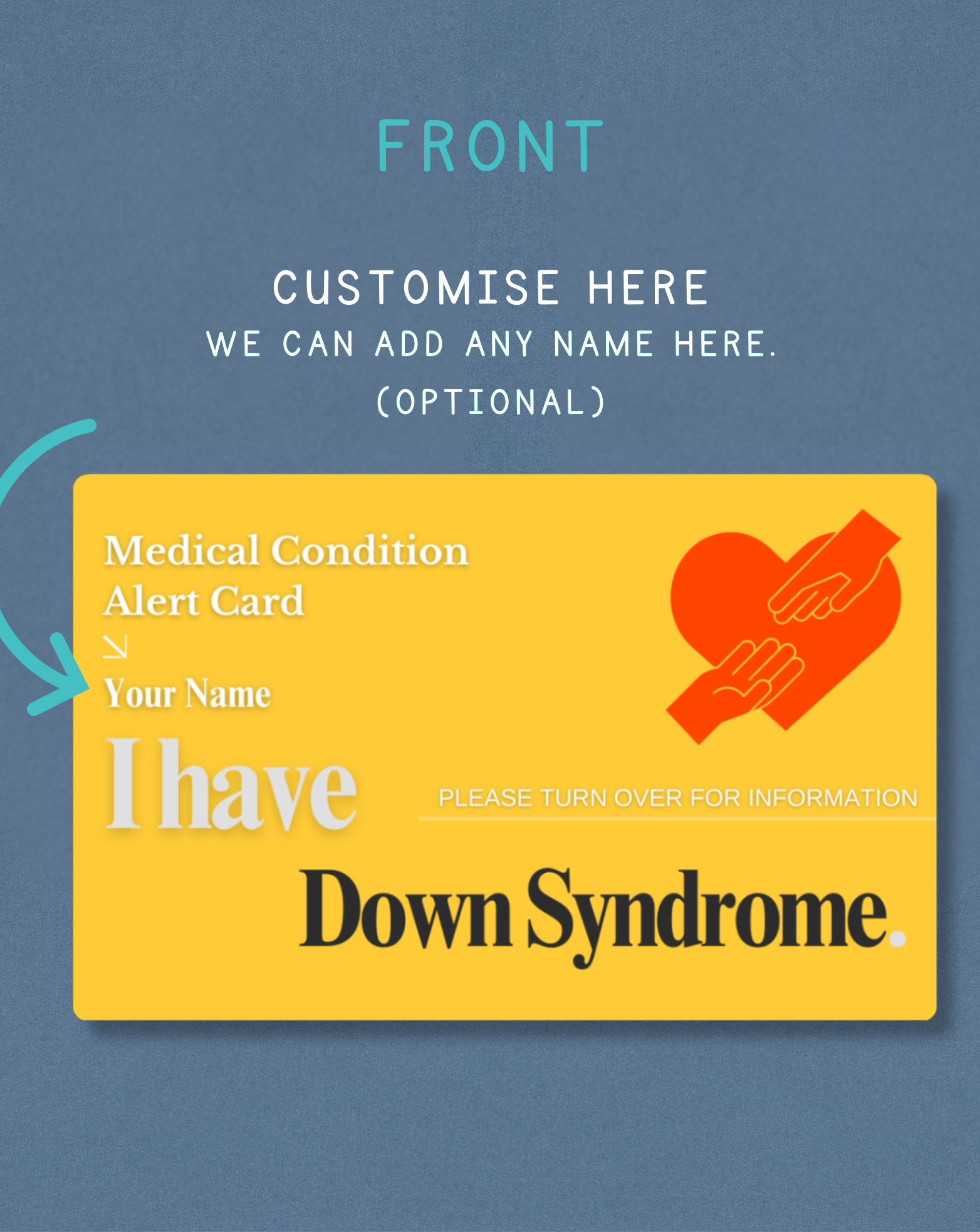 Down Syndrome Medical Alert Card