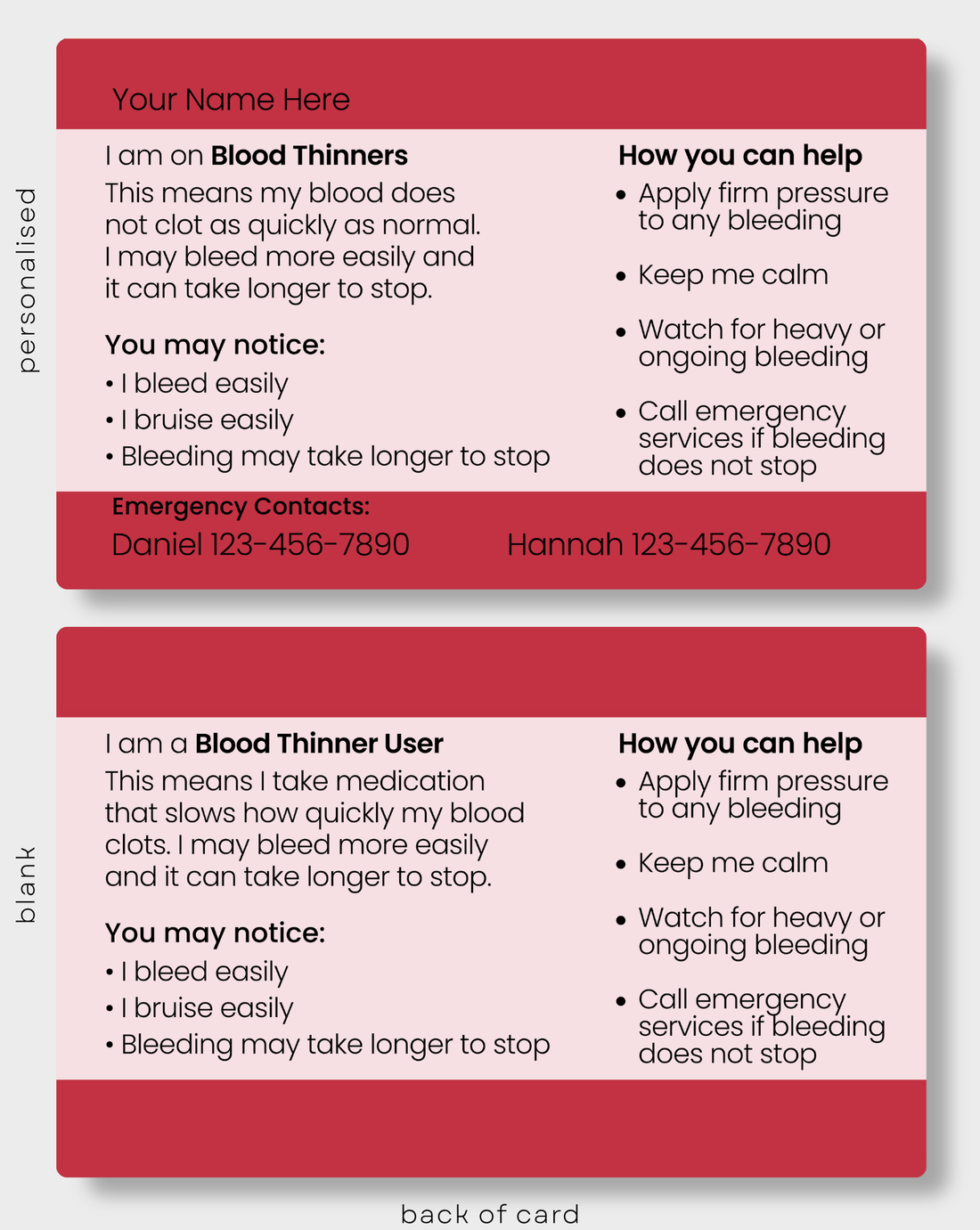 Blood Thinners - On Blood Thinners