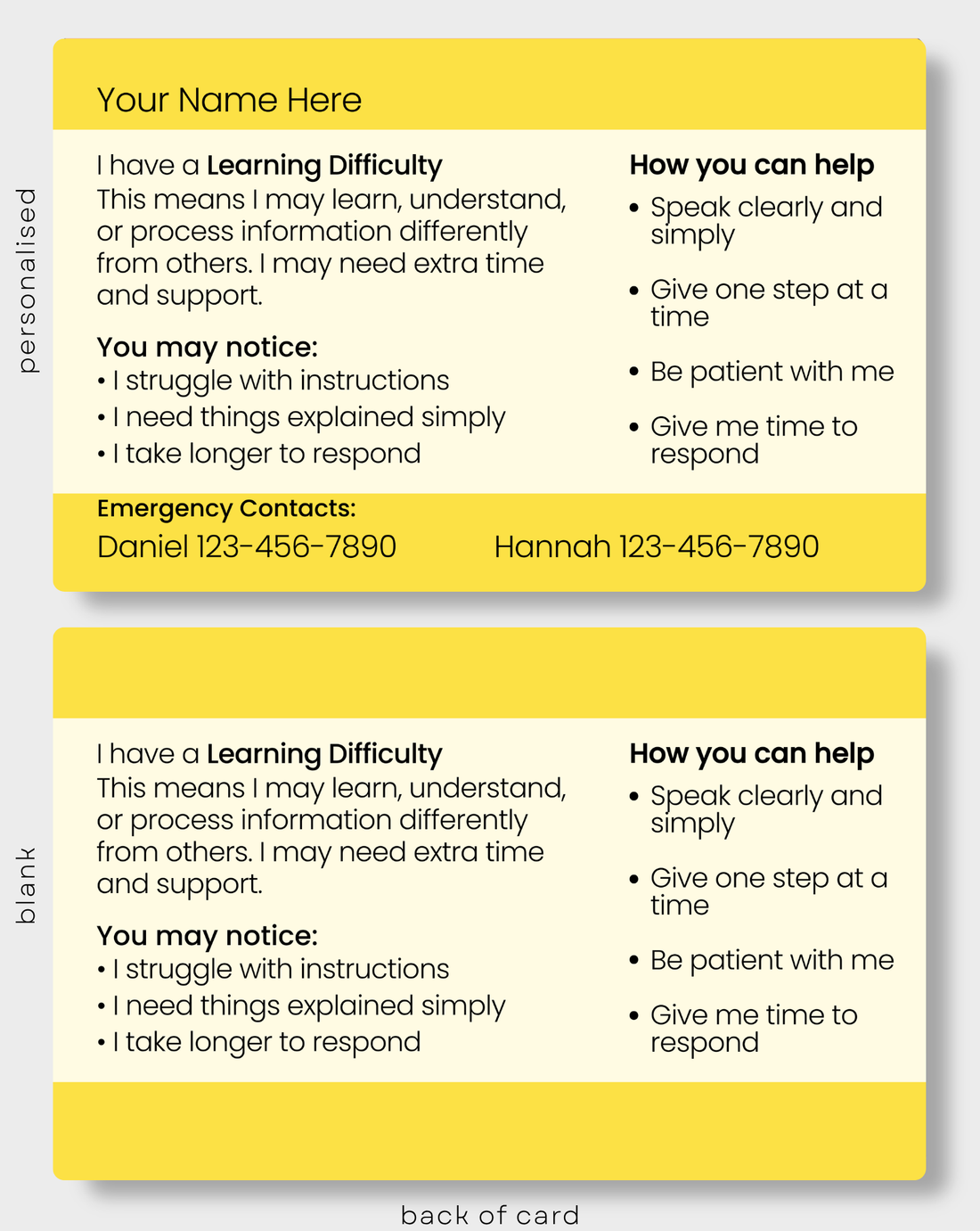 Learning Difficulty