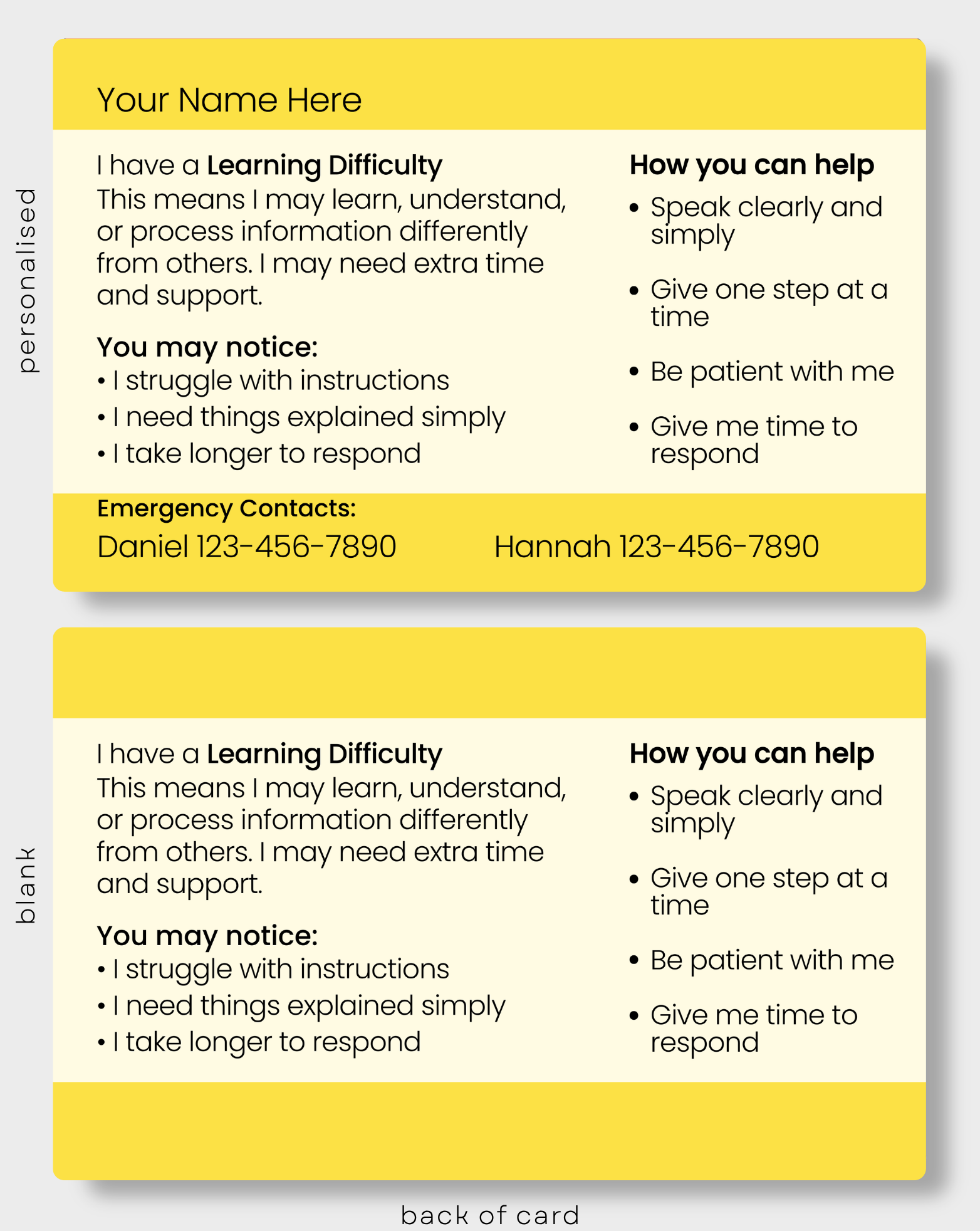 Learning Difficulty