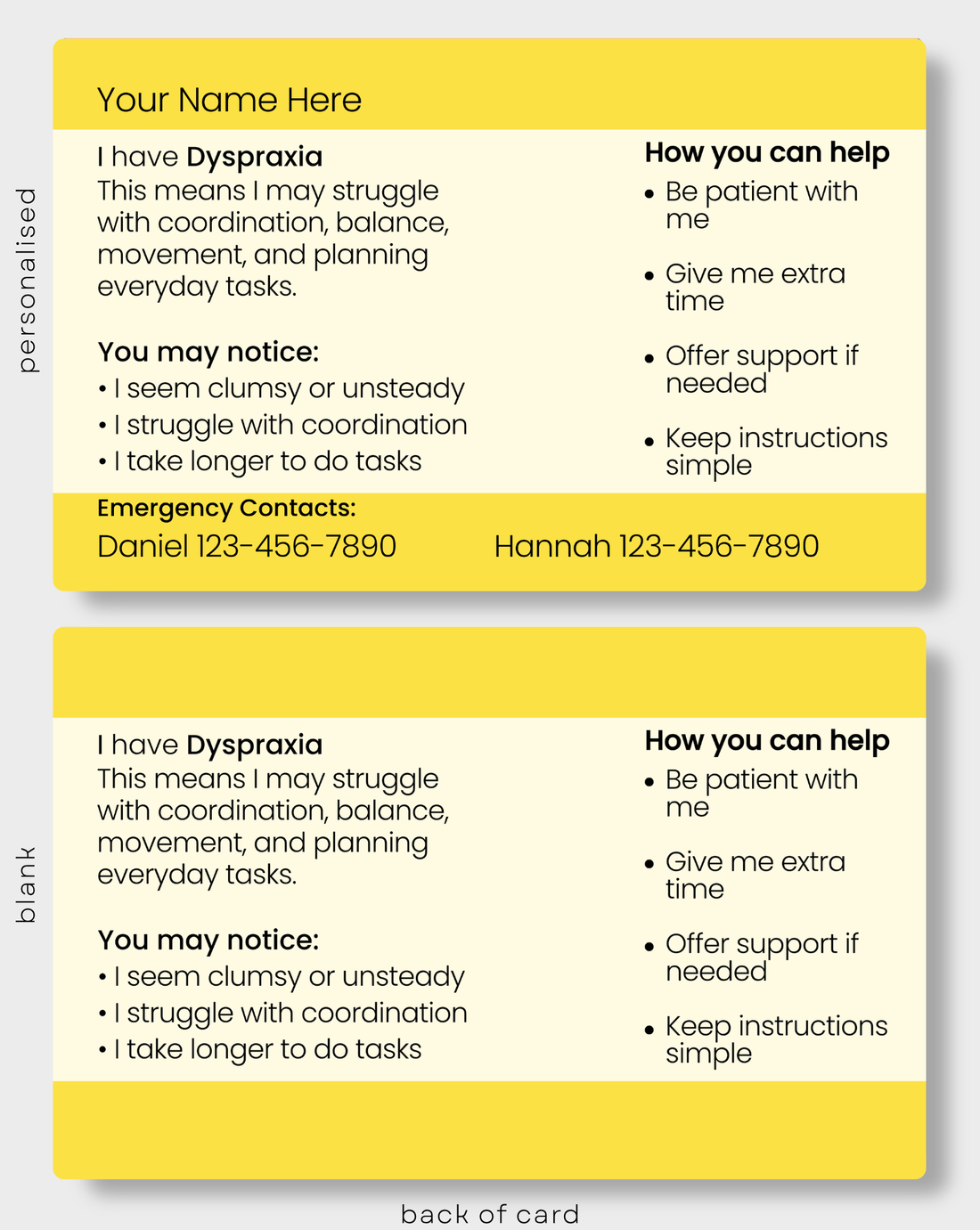 Dyspraxia