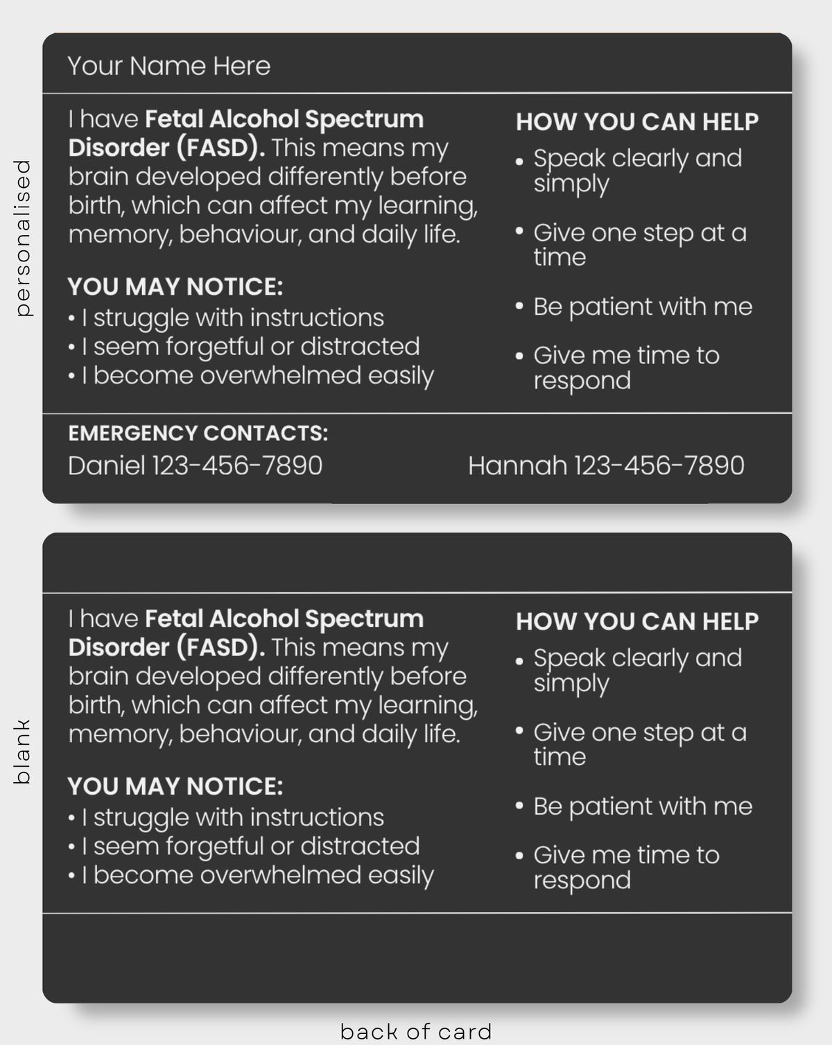 FASD (Fetal Alcohol Spectrum Disorder)