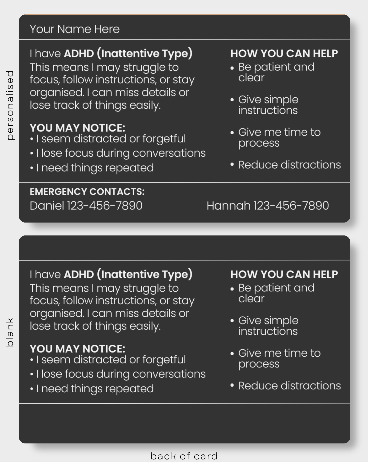 ADHD (Inttentive Type)
