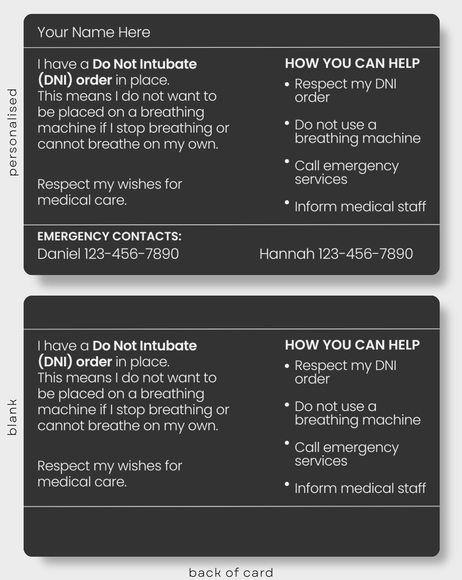 Do Not Intubate (DNI) Order