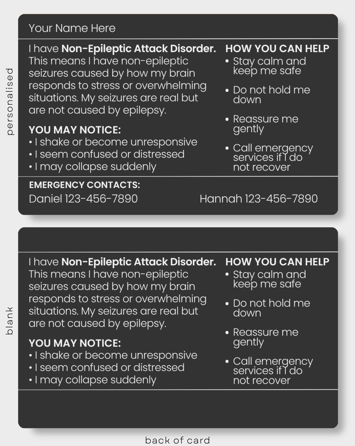 Non-Epileptic Attack Disorder (NEAD)