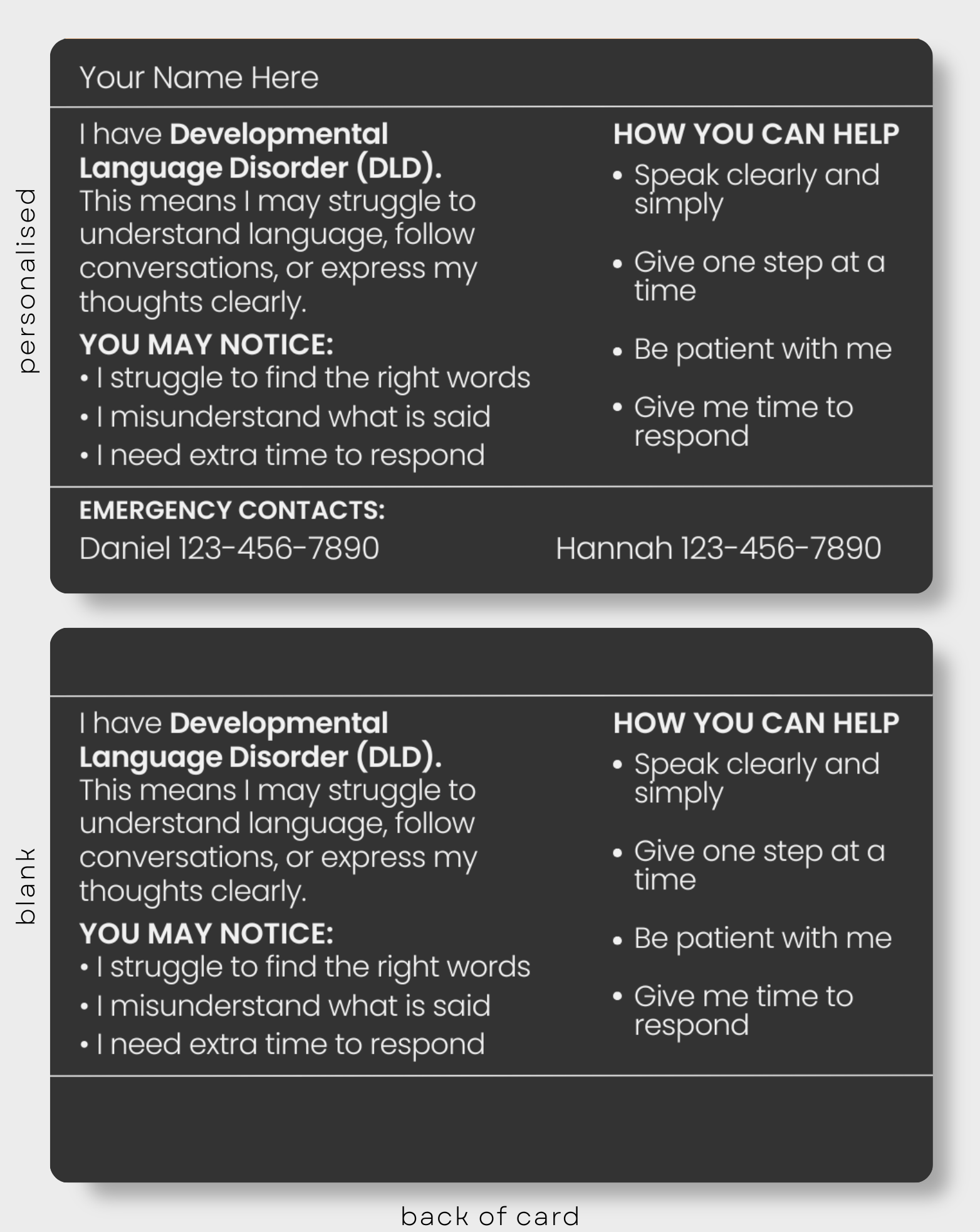 Developmental Language Disorder (DLD)