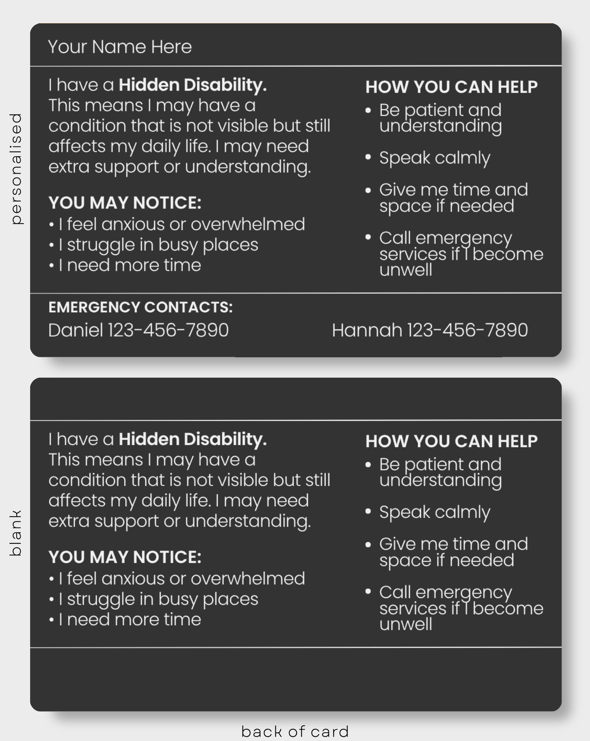 Hidden Disability
