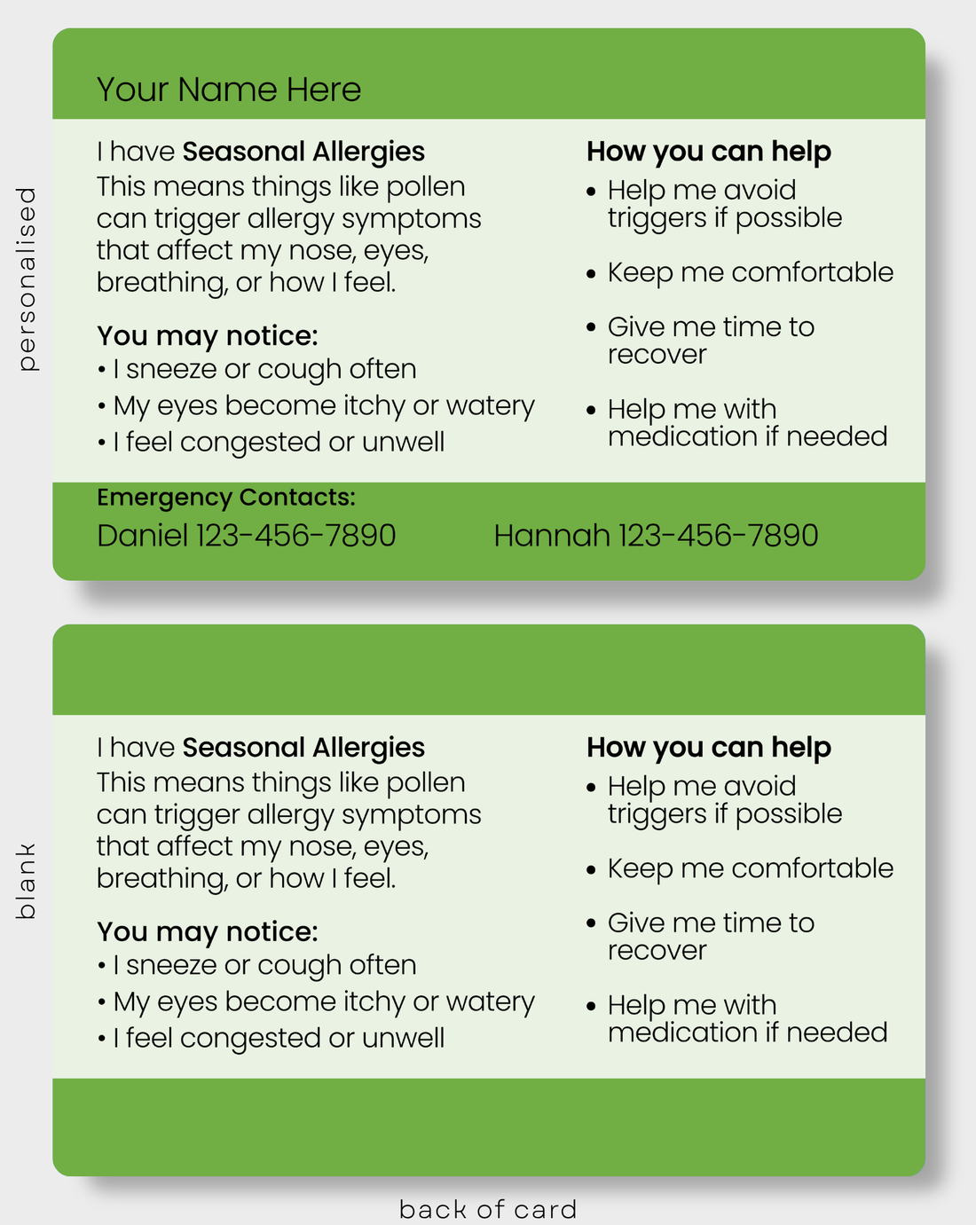 Seasonal Allergies