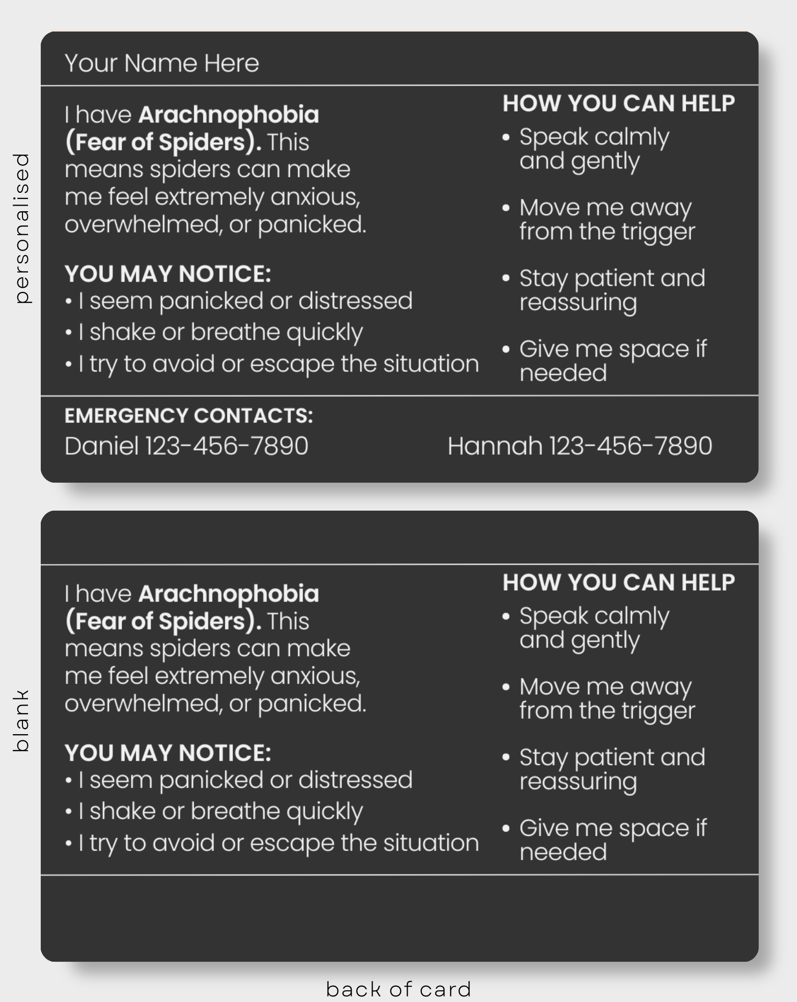 Arachnophobia (Fear of Spiders)