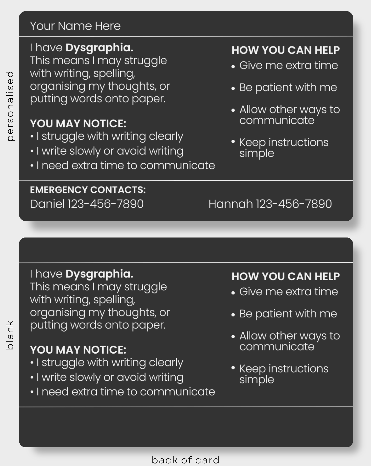 Dysgraphia