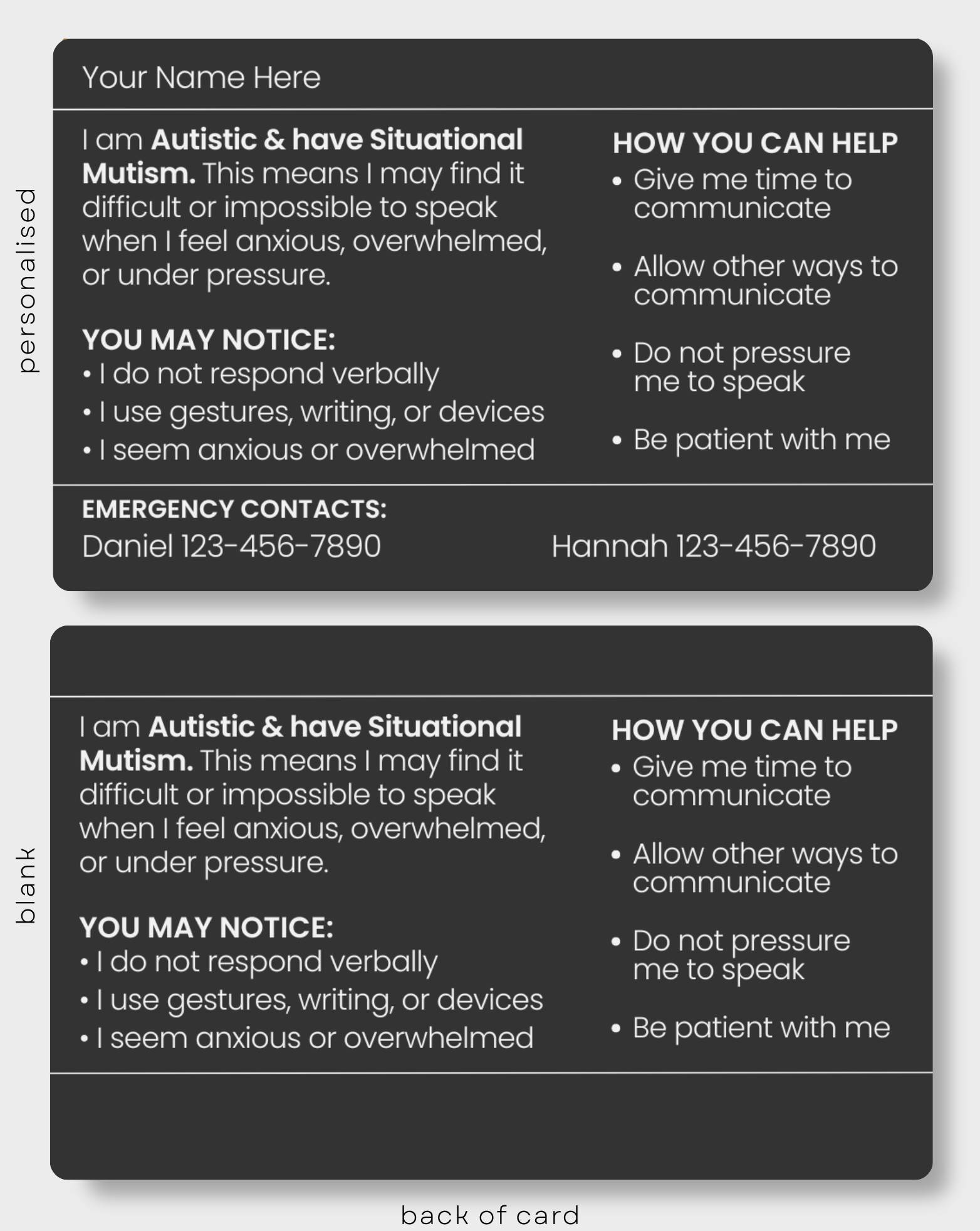 Autistic and Situational Mutism