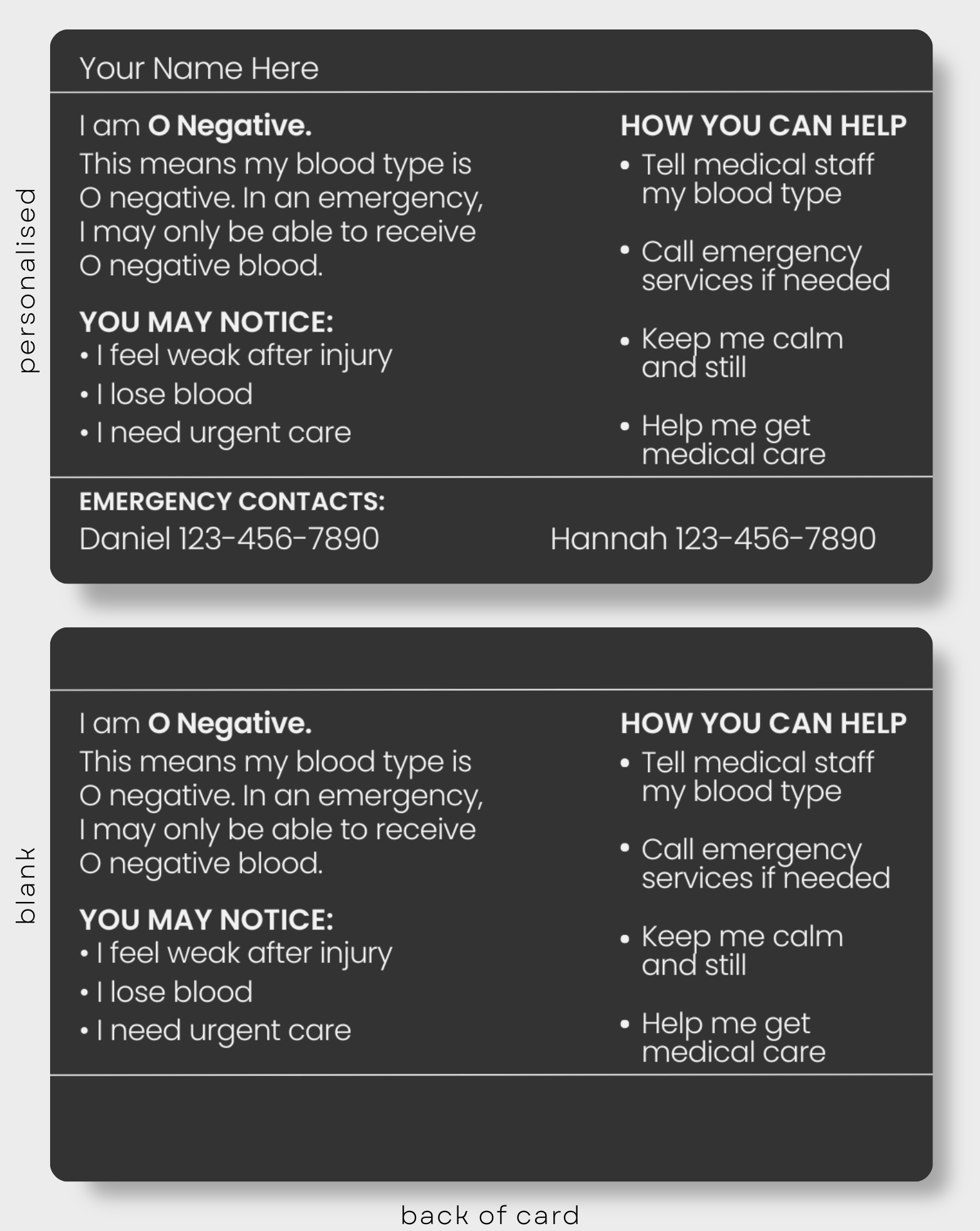 Blood Type O Negative
