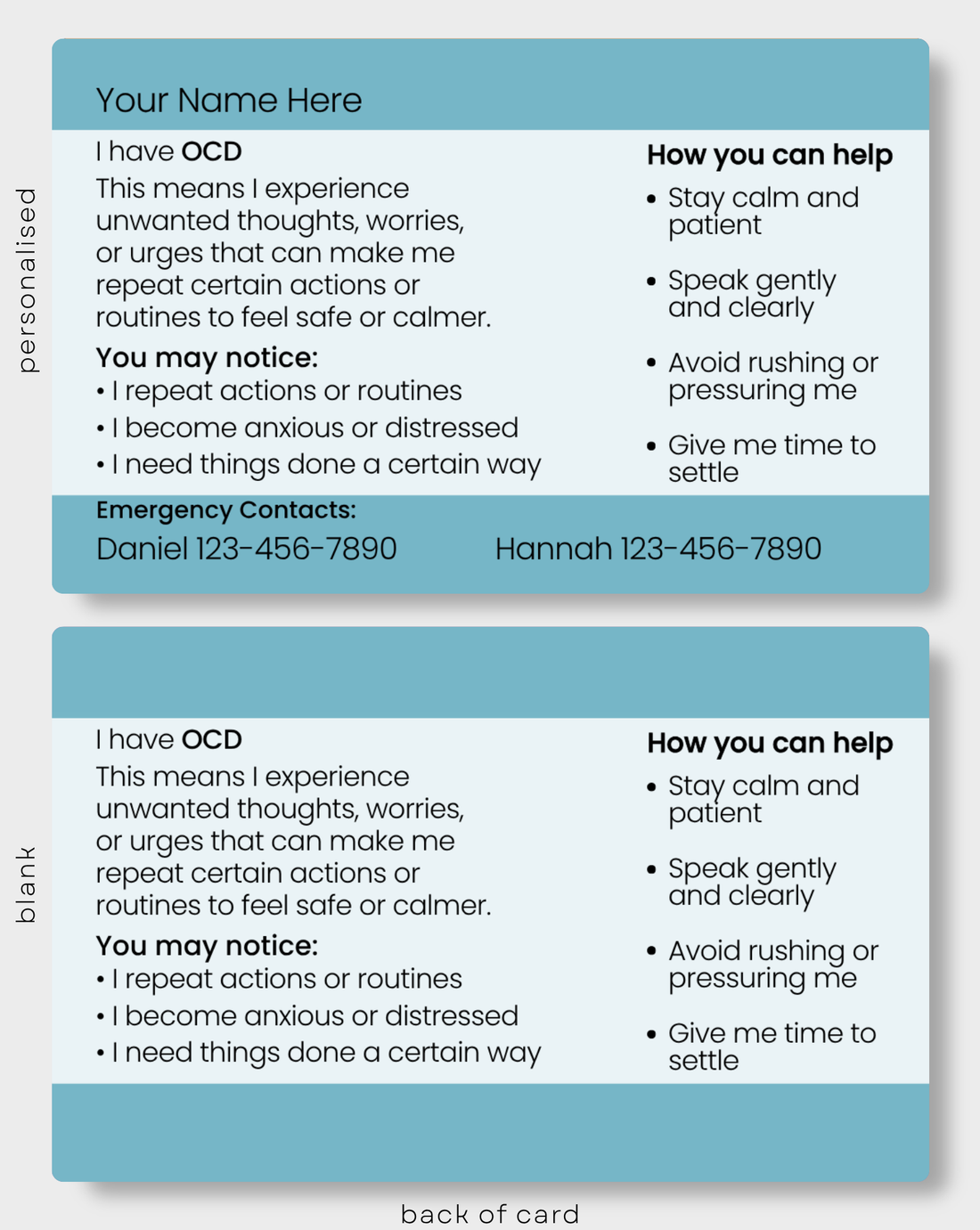 OCD (Obsessive-Compulsive Disorder)