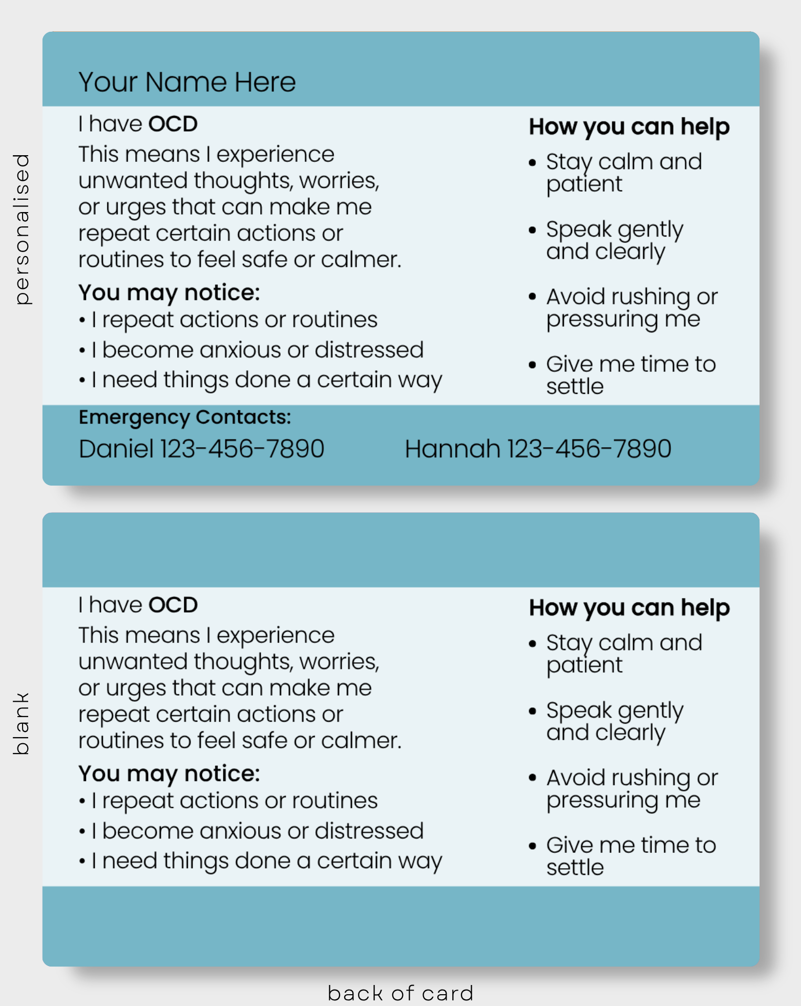 OCD (Obsessive-Compulsive Disorder)