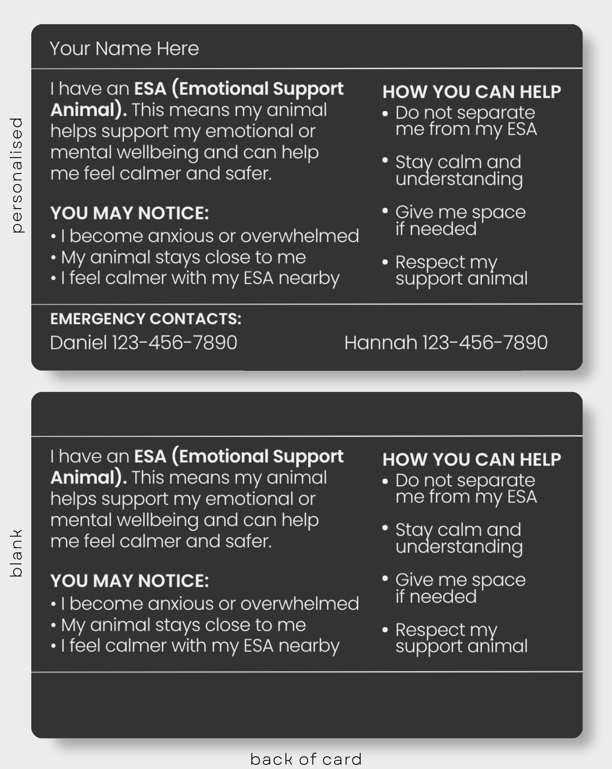 ESA (Emotional Support Animal)