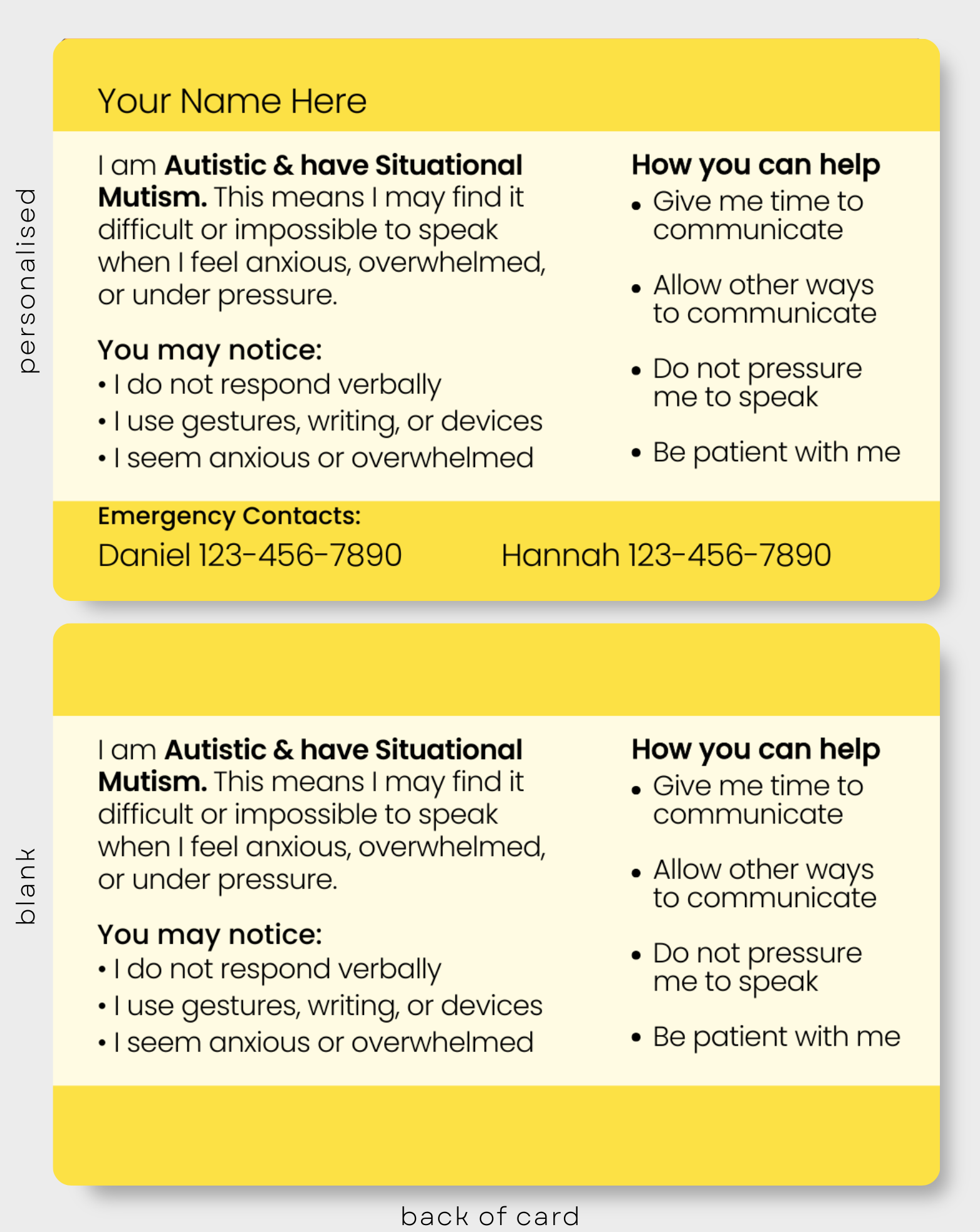 Autistic and Situational Mutism