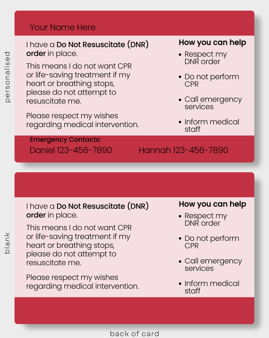 DNR Order (Do Not Resuscitate)