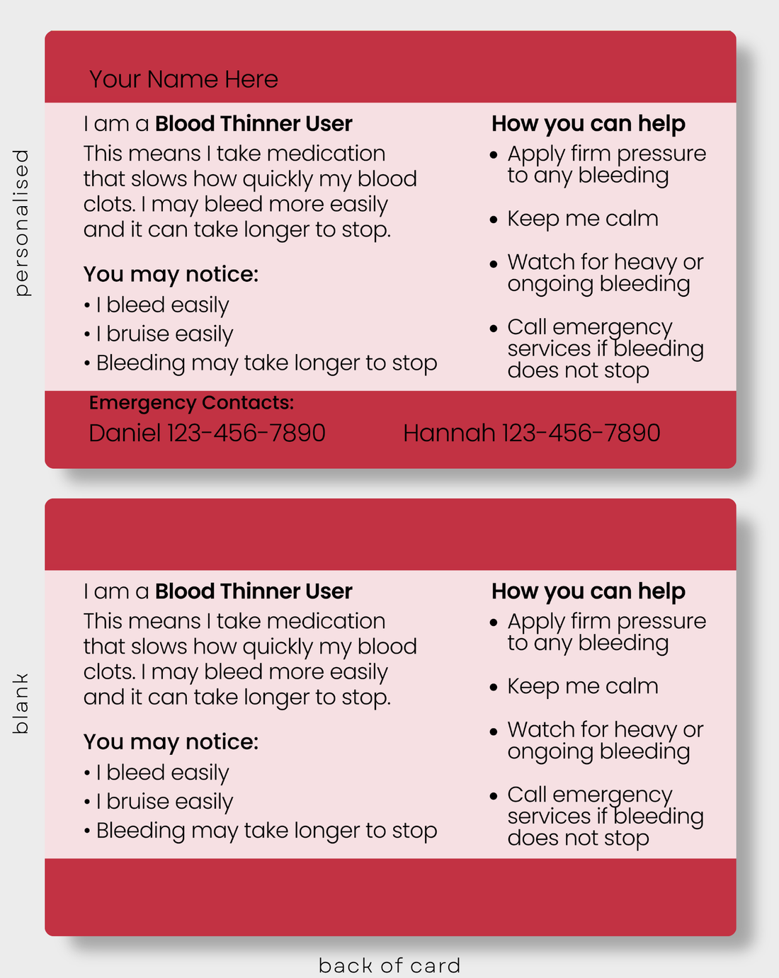 Blood Thinner User