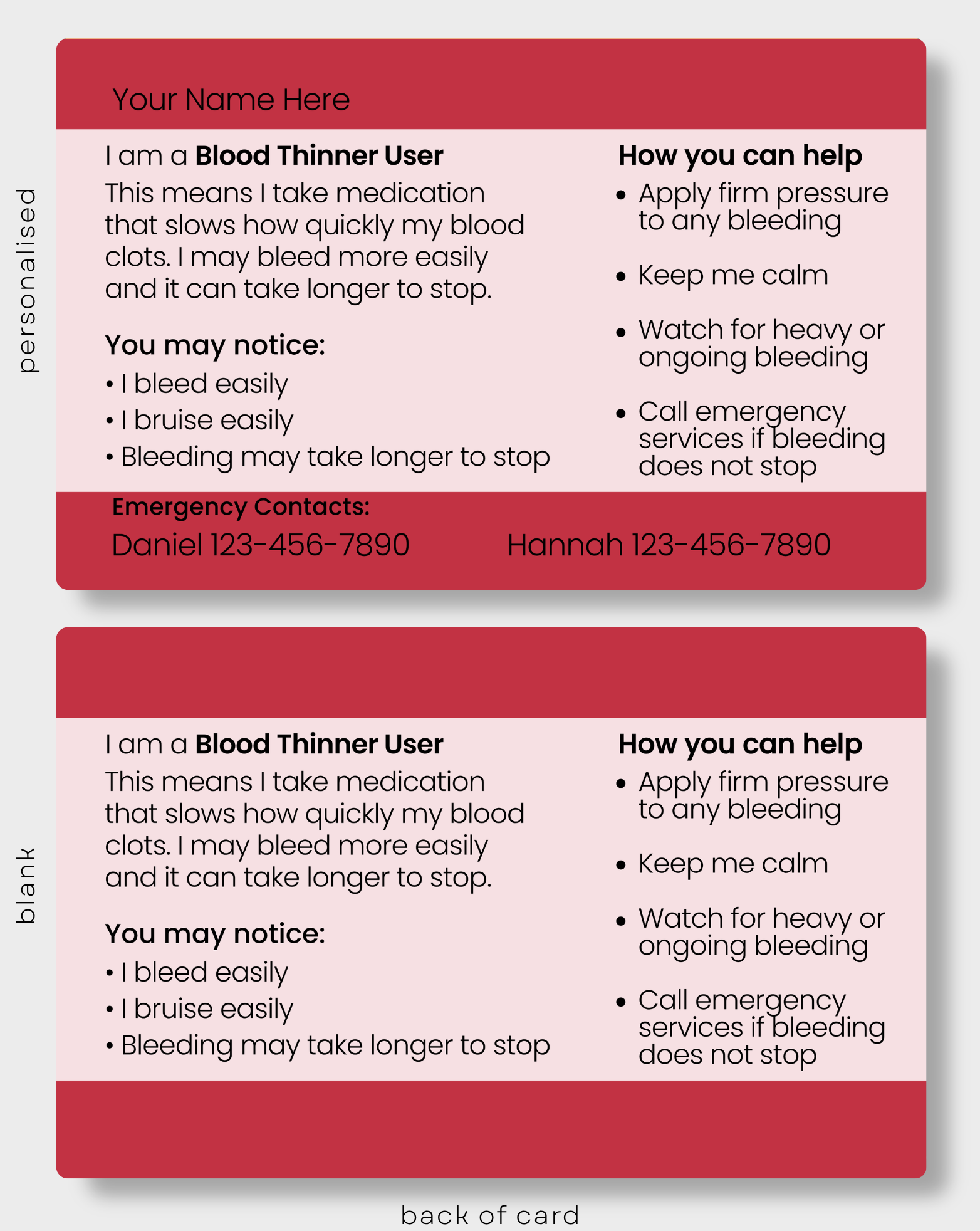 Blood Thinner User