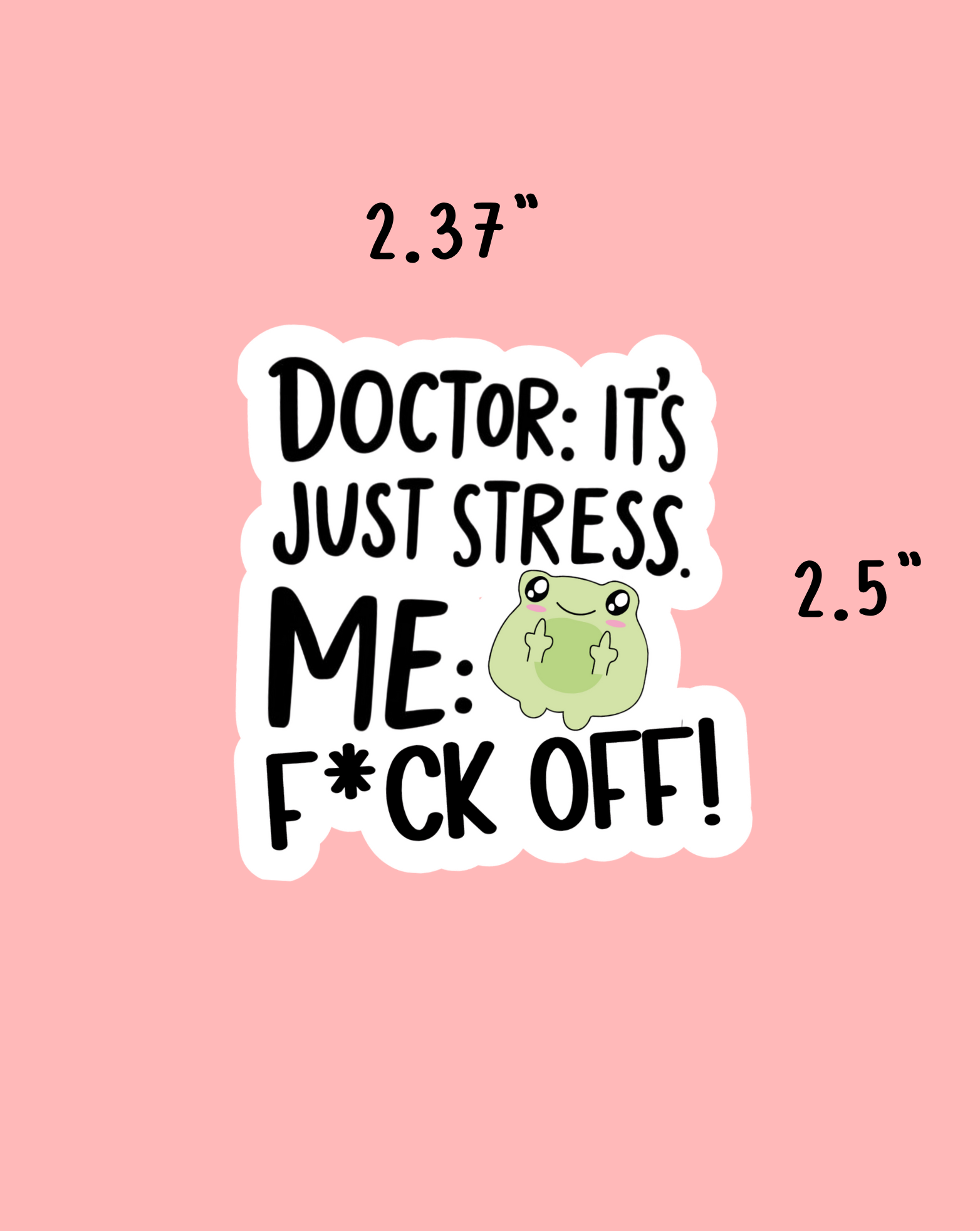 Doctor is Stress Sticker