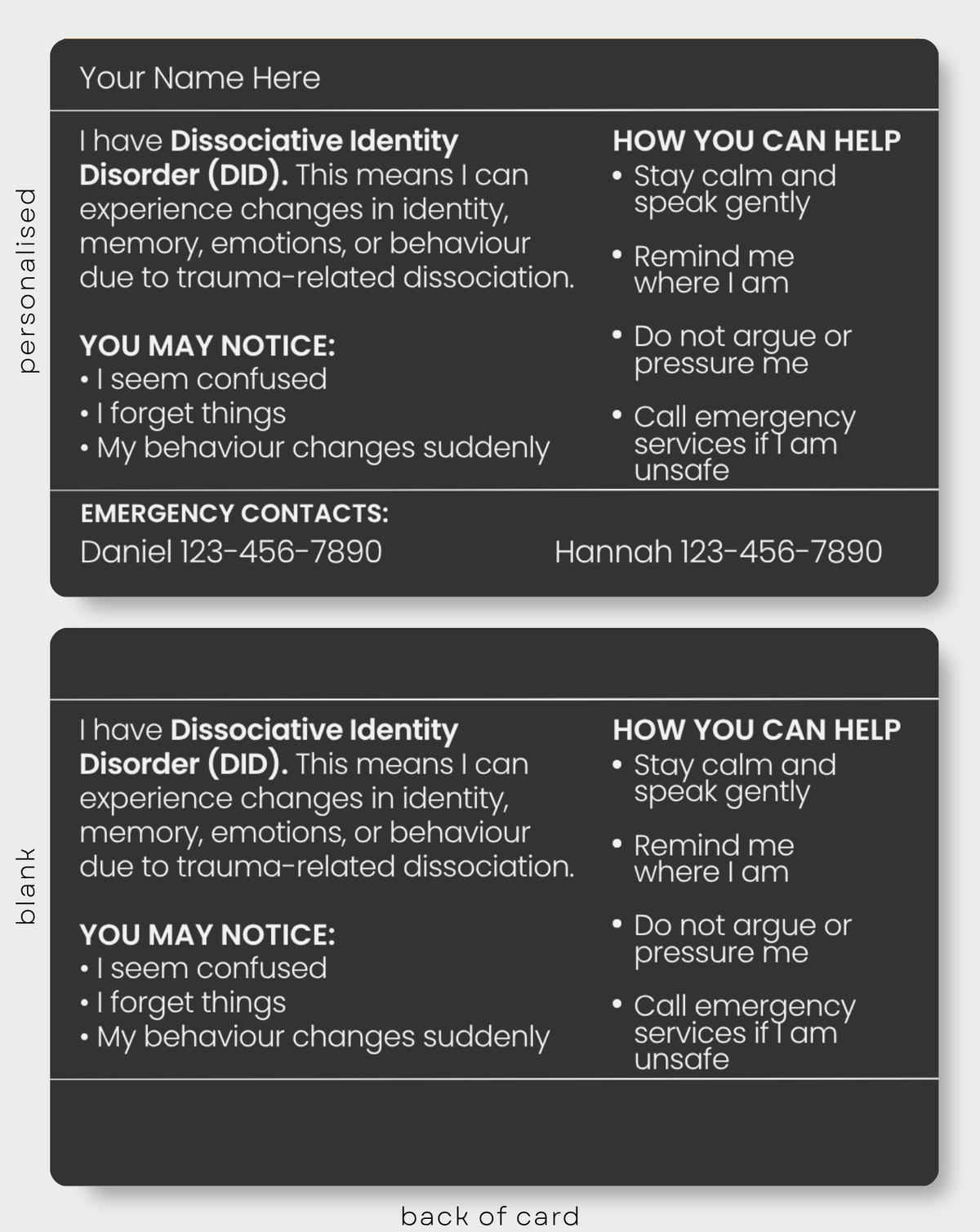 Dissociative Identity Disorder