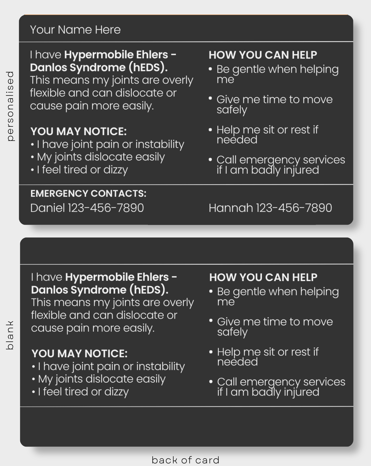 Hypermobile Ehlers Danlos Syndrome (hEDS)