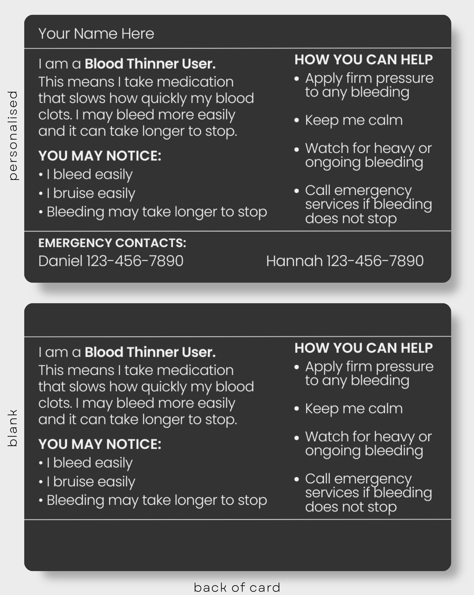 Blood Thinner User
