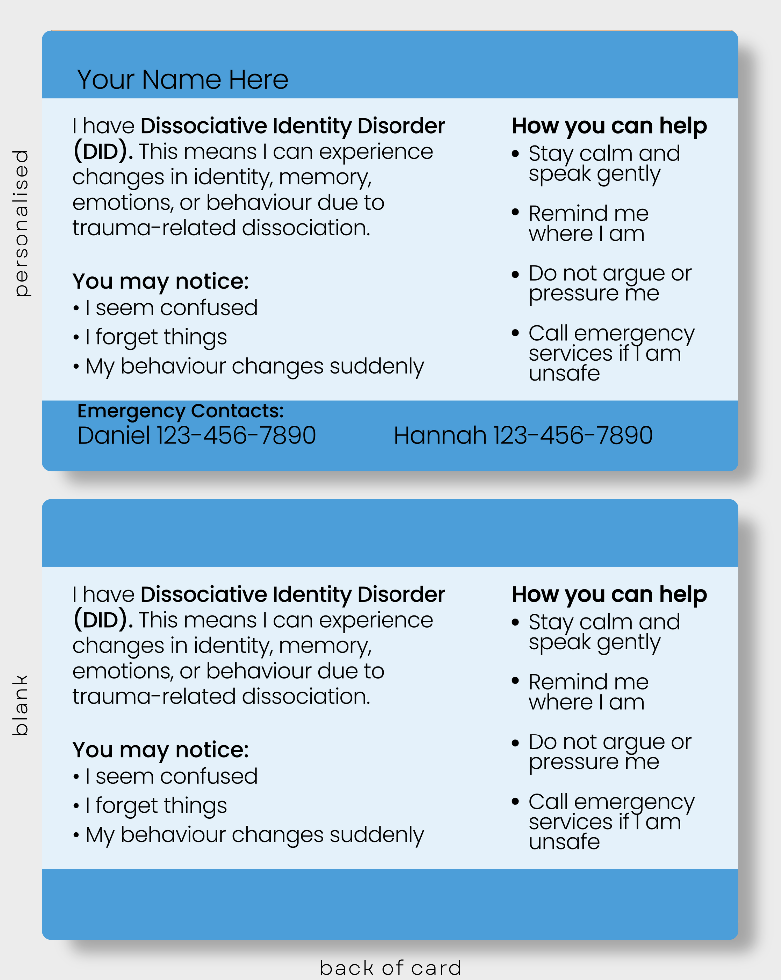 Dissociative Identity Disorder