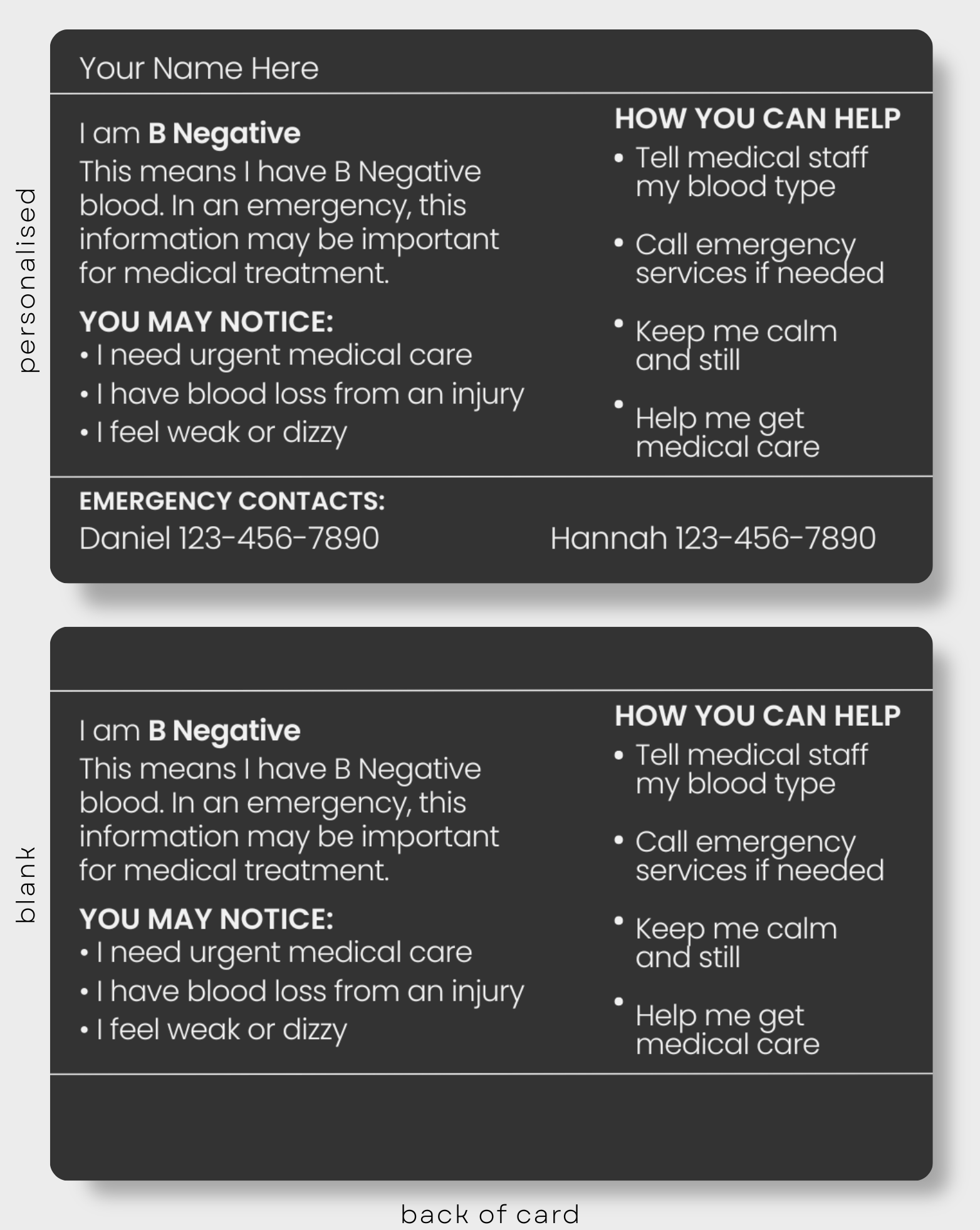 Blood Type B Negative
