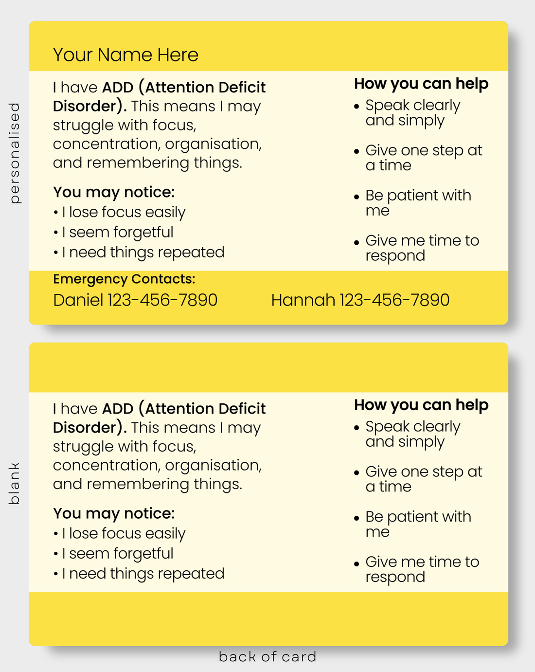 ADD - Attention Deficit Disorder