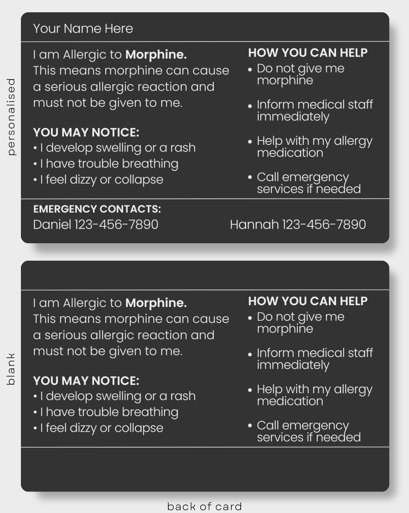 Morphine Allergy