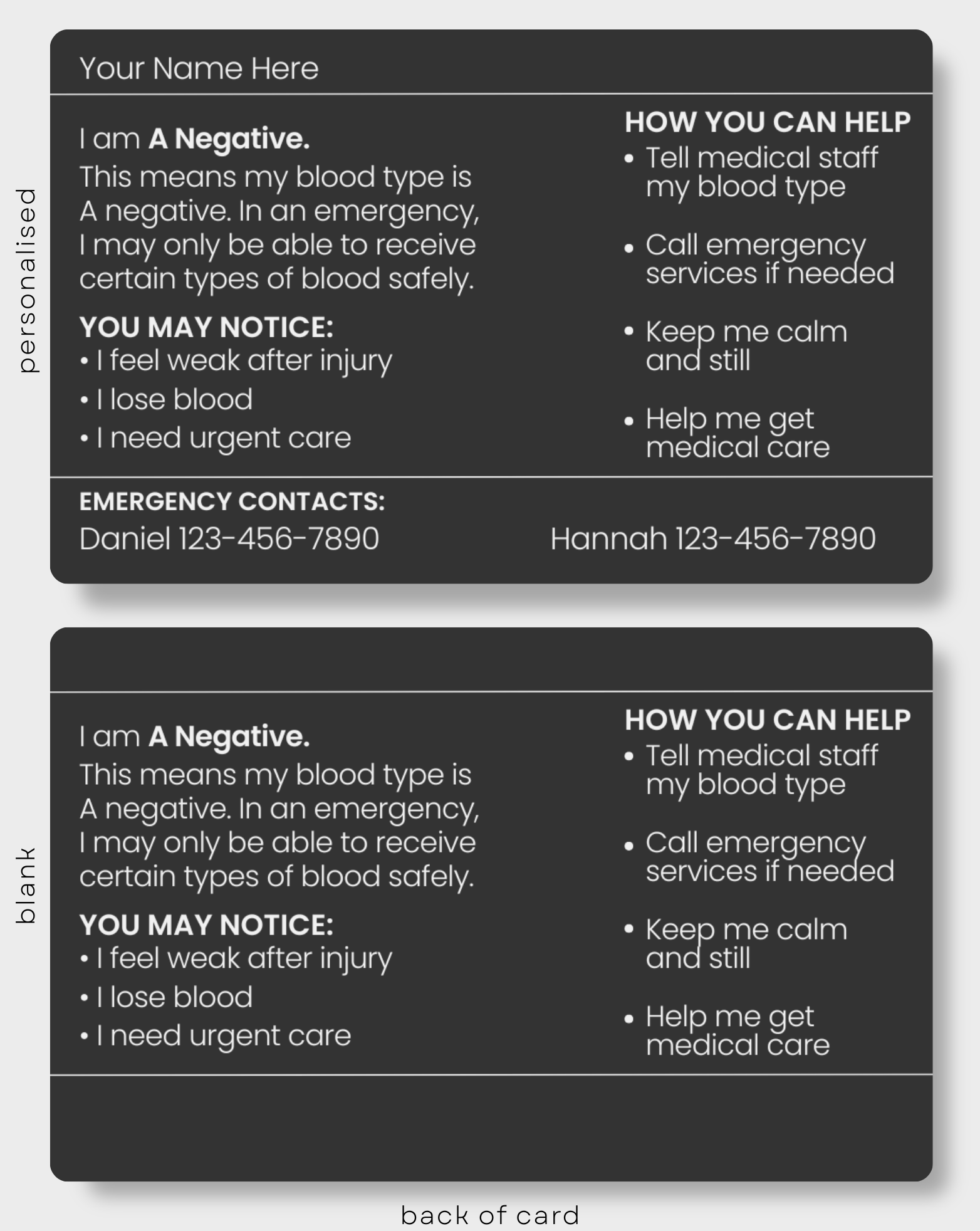 Blood Type A Negative