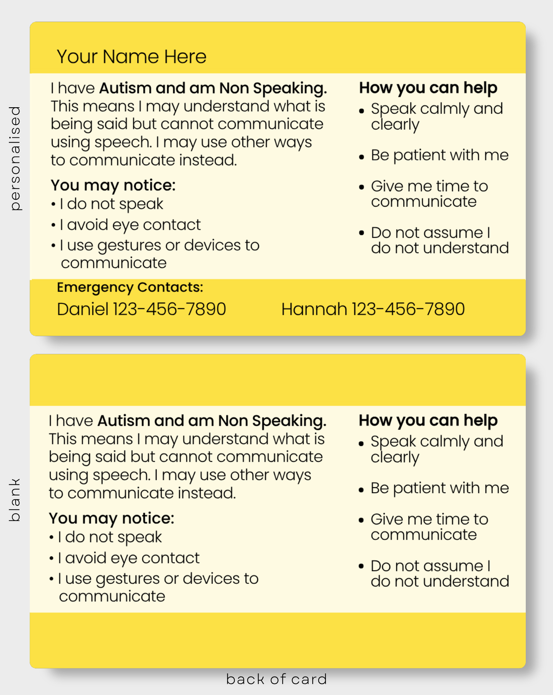 Autism and am Non Speaking