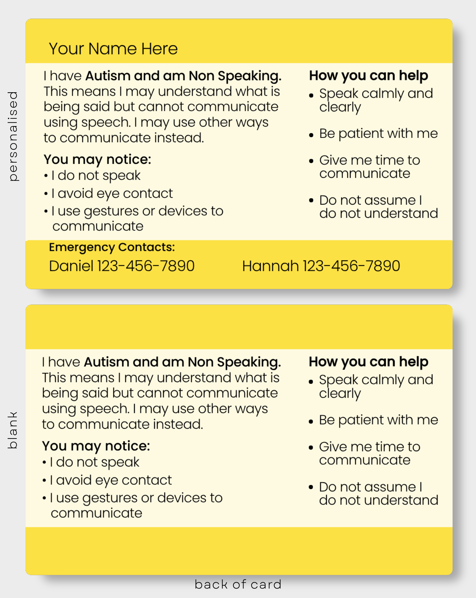 Autism and am Non Speaking