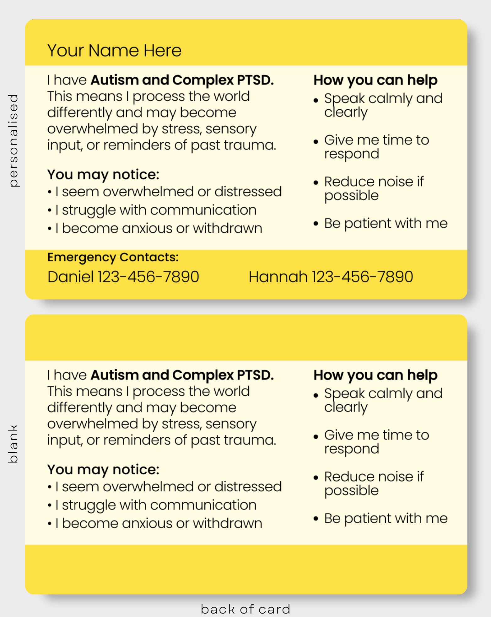 Autism and Complex PTSD