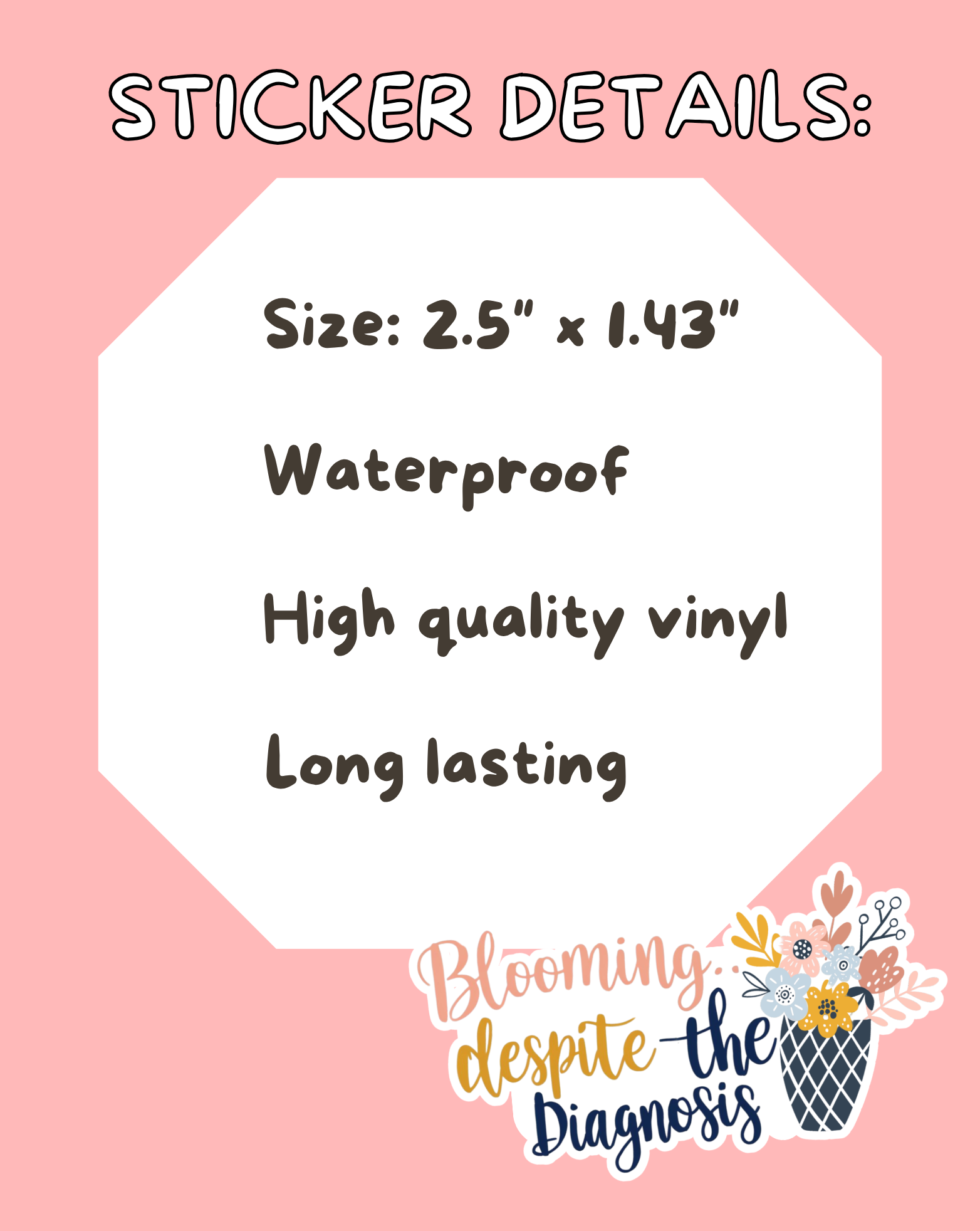 Blooming Diagnosis Sticker