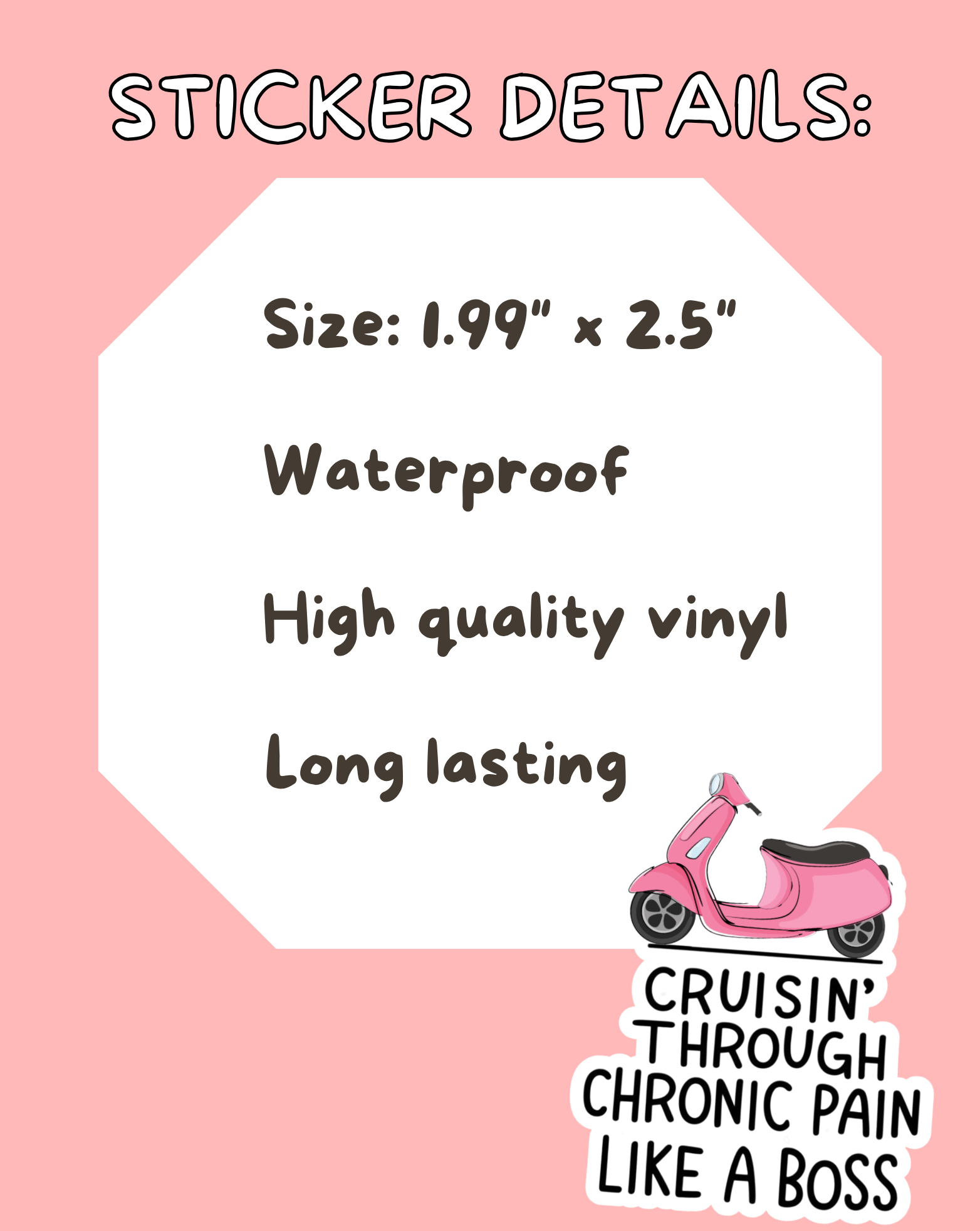 Cruisin’ Through Pain Sticker