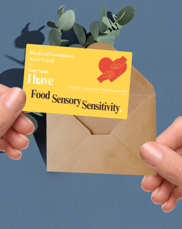 Food Sensory Sensitivity Medical Alert Card