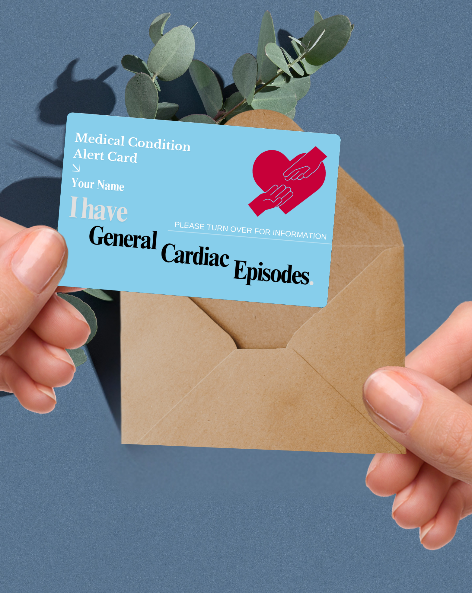 General Cardiac Episodes Medical Alert Card