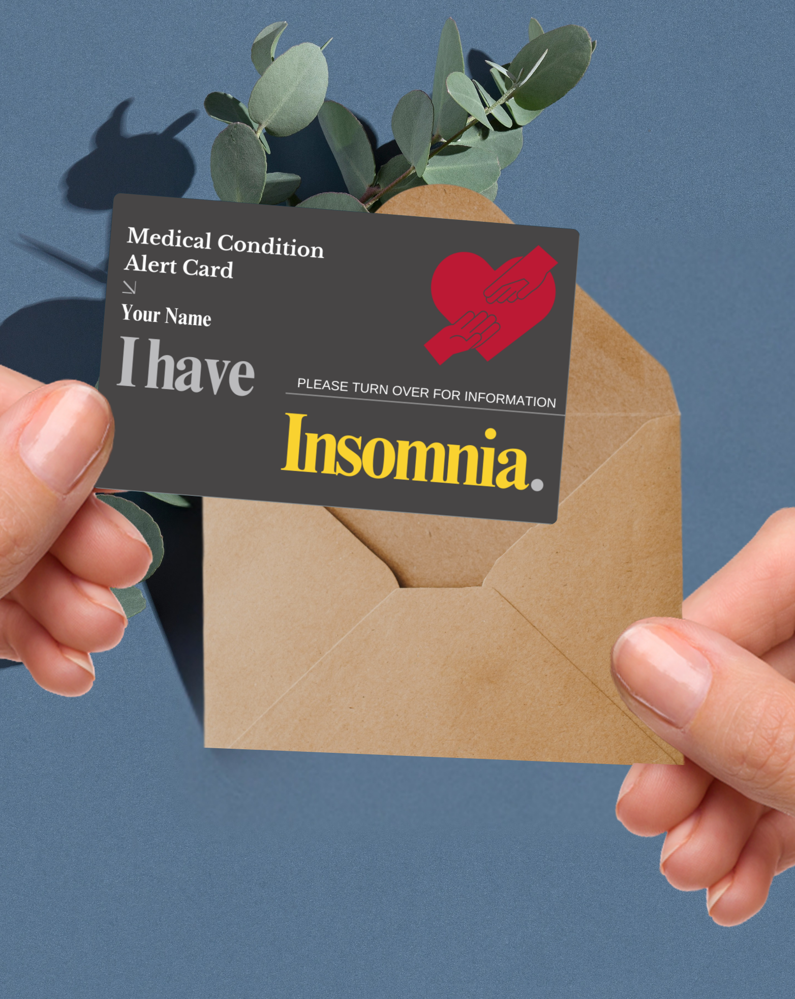 Insomnia Medical Alert Card