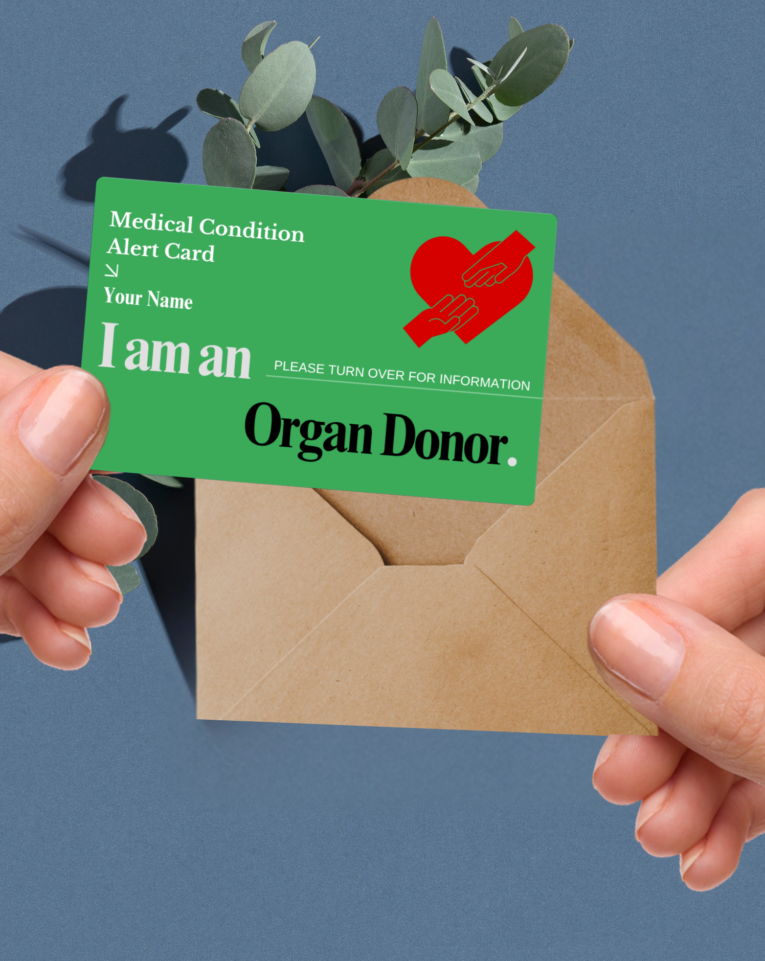 Organ Donor Medical Alert Card