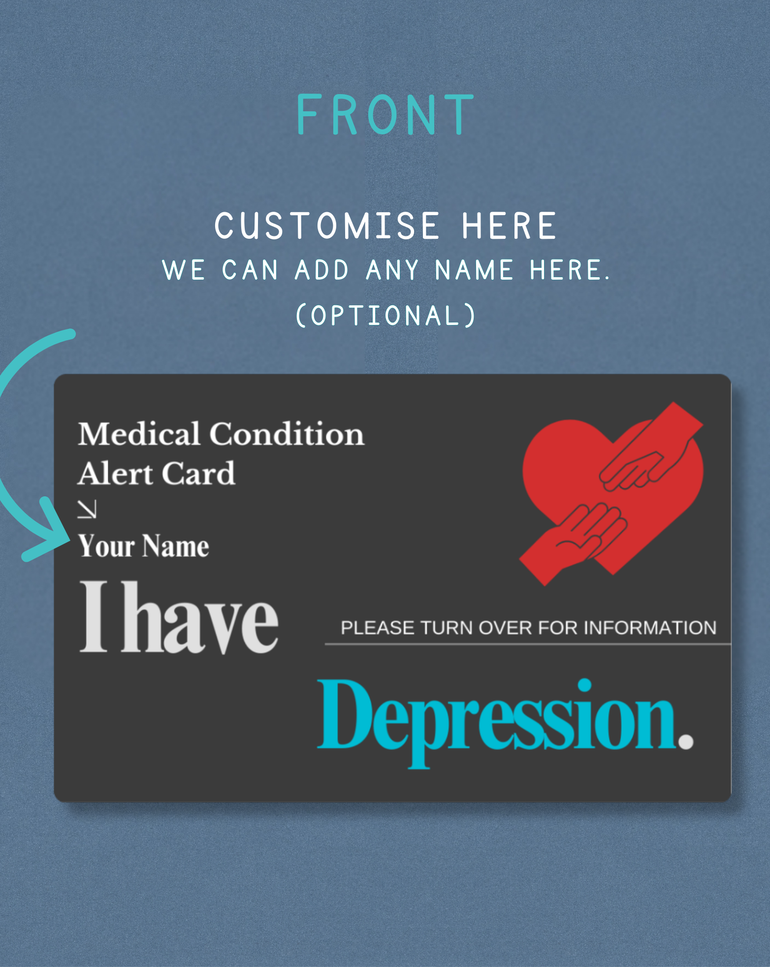 Depression Medical Alert Card