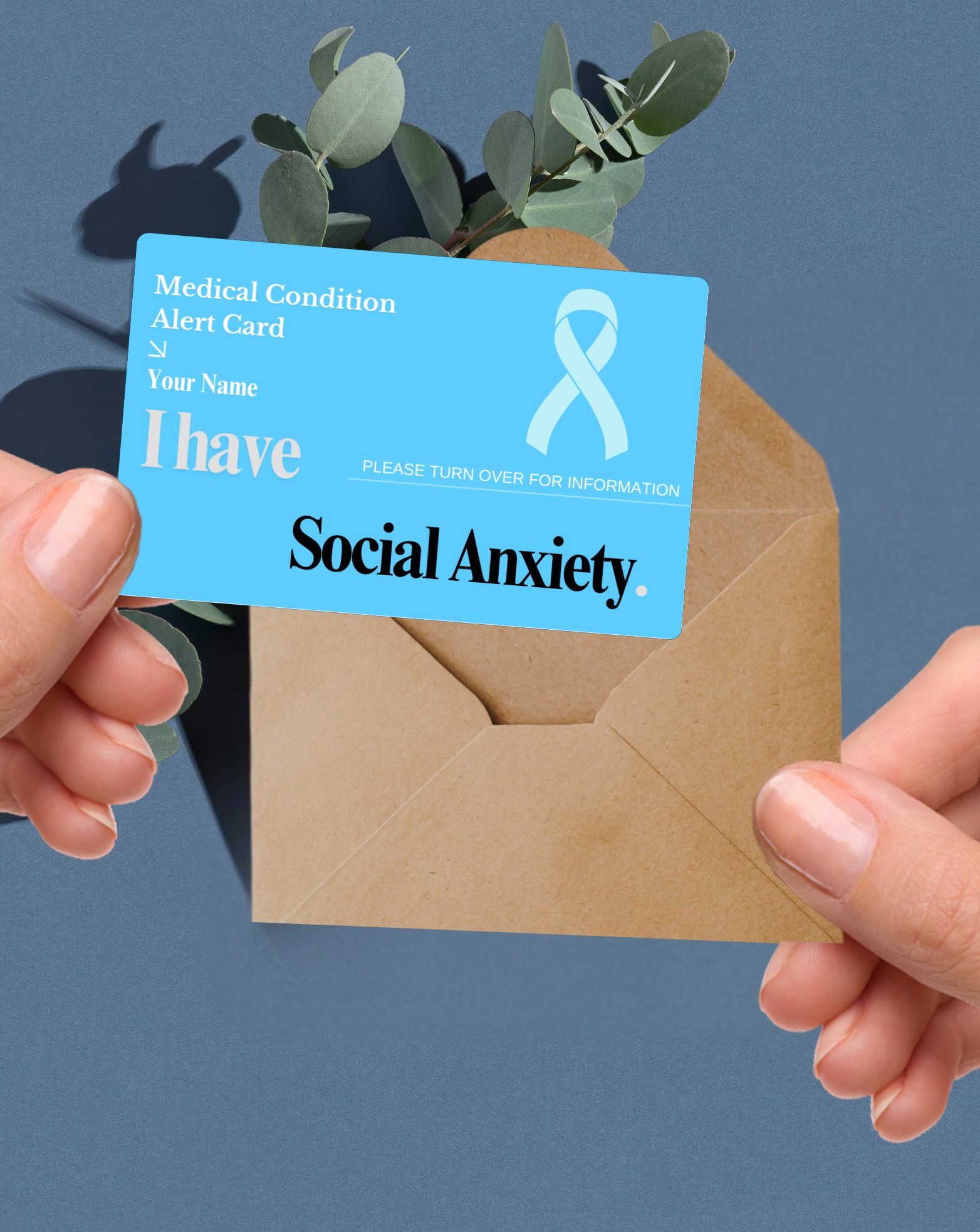 Social Anxiety Medical Alert Card