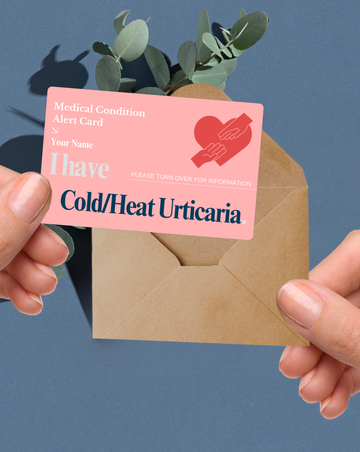 Cold/Heat Urticaria Alert Card