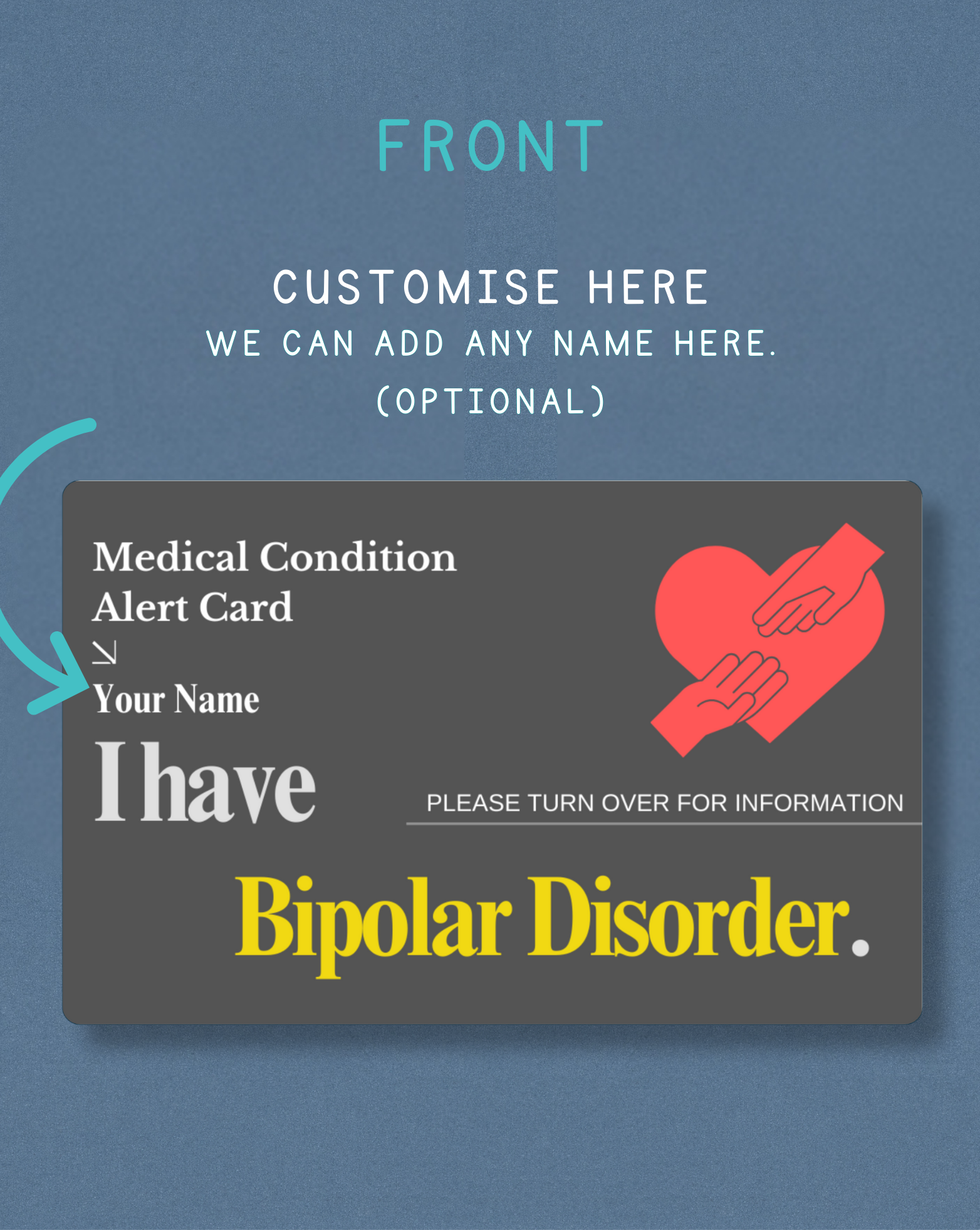 Bipolar Disorder Medical Alert Card