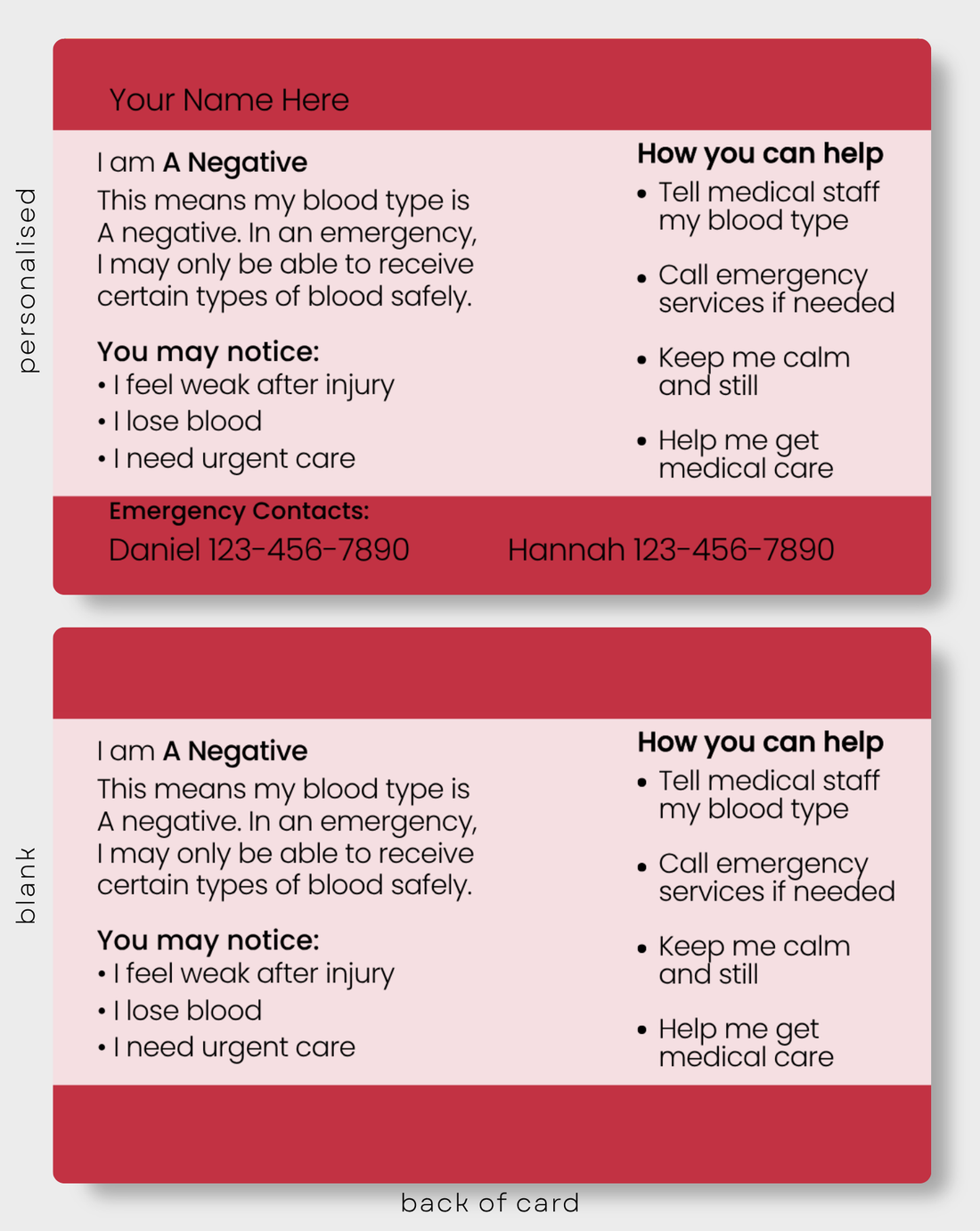A Negative Blood Type