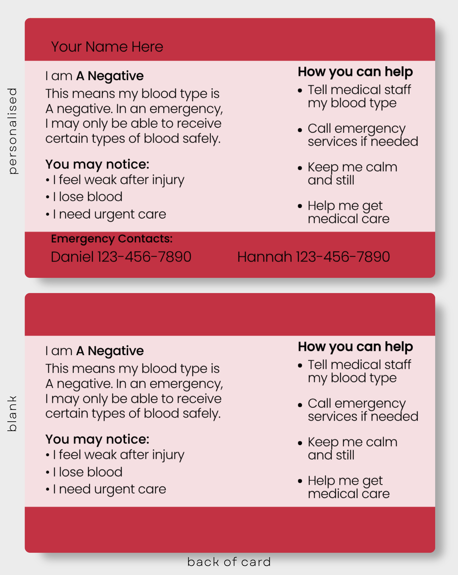 A Negative Blood Type