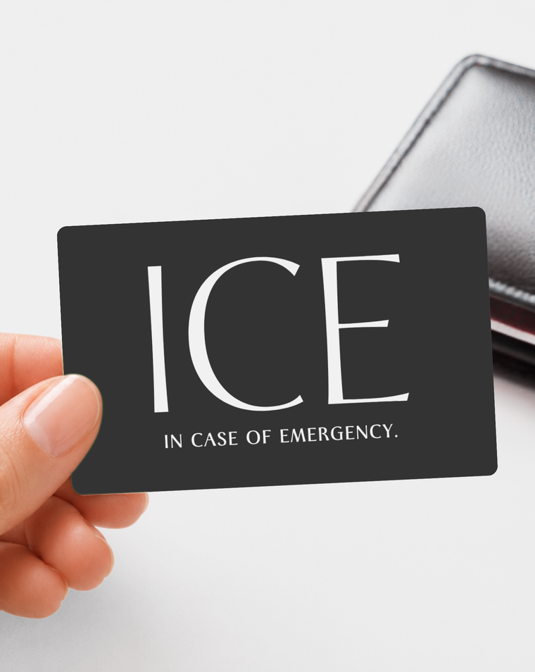 ICE Contact Card (Black)